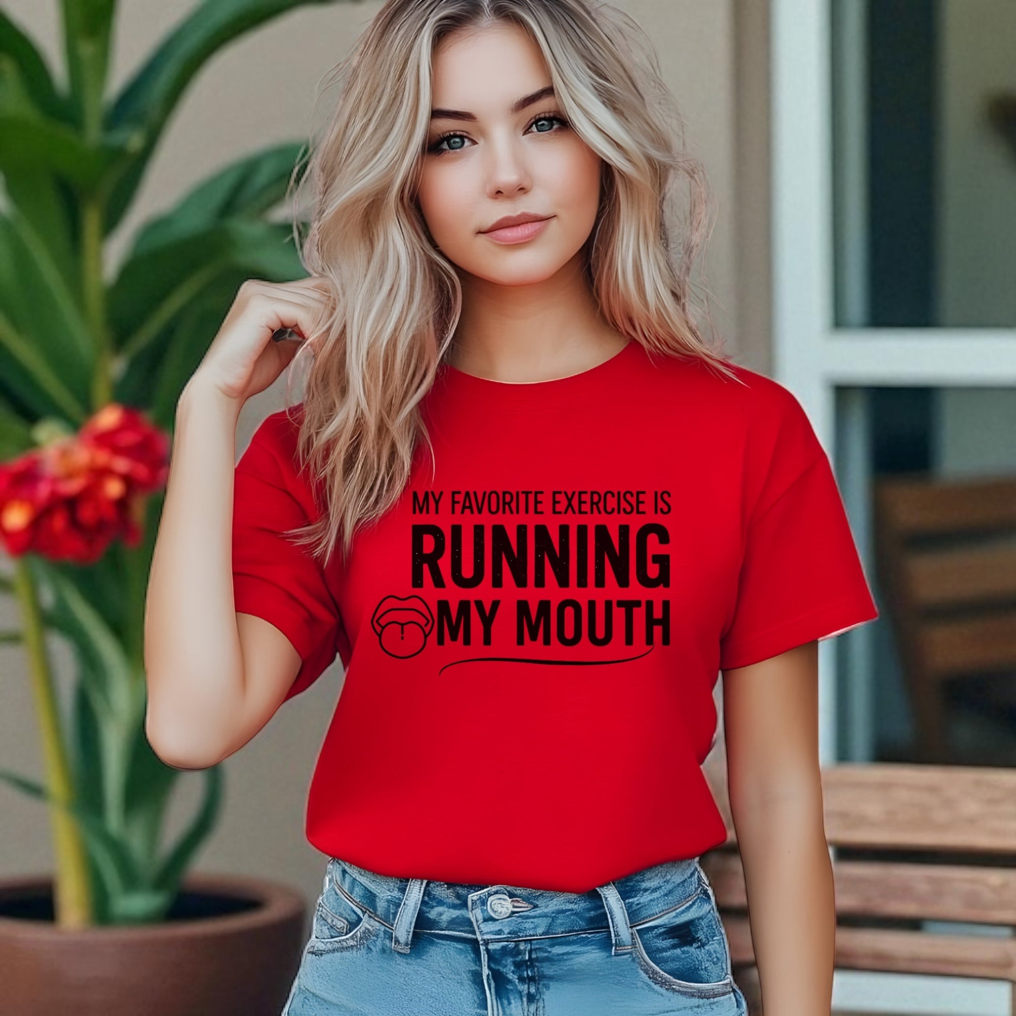 Running My Mouth Adult Tshirts