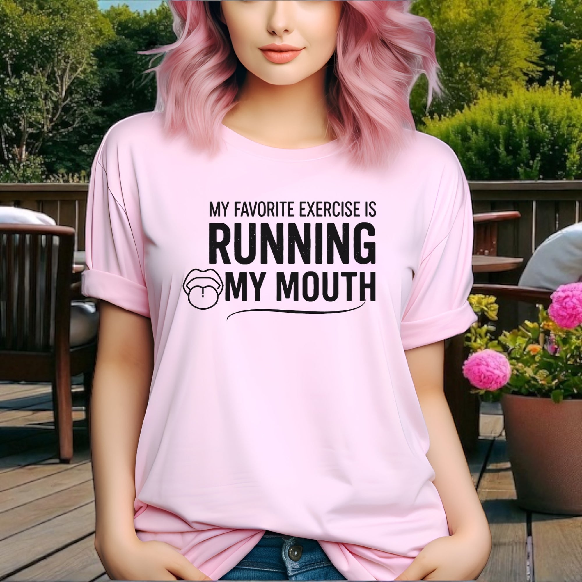 Running My Mouth Adult Tshirts