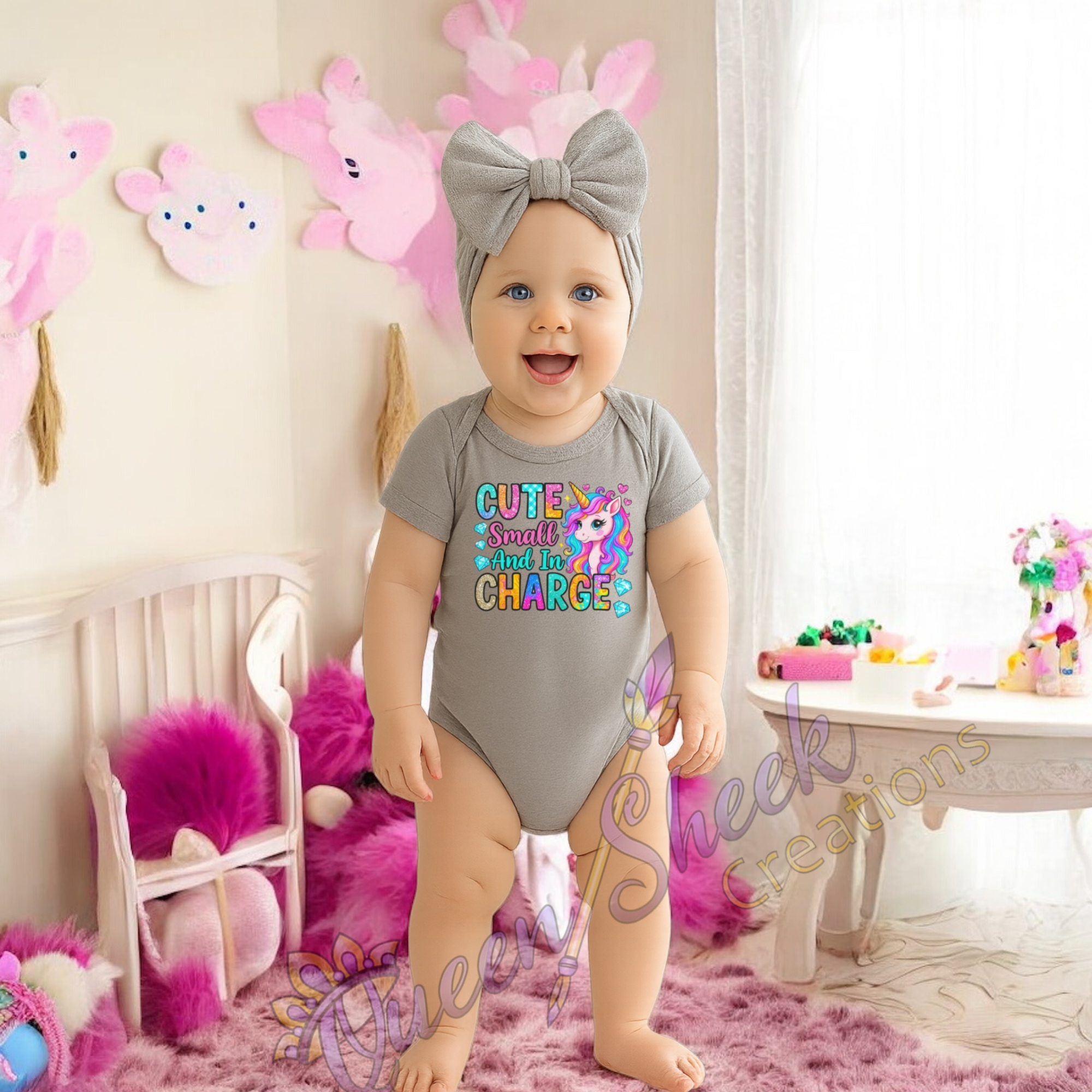 Cute Small And In Charge Onsies