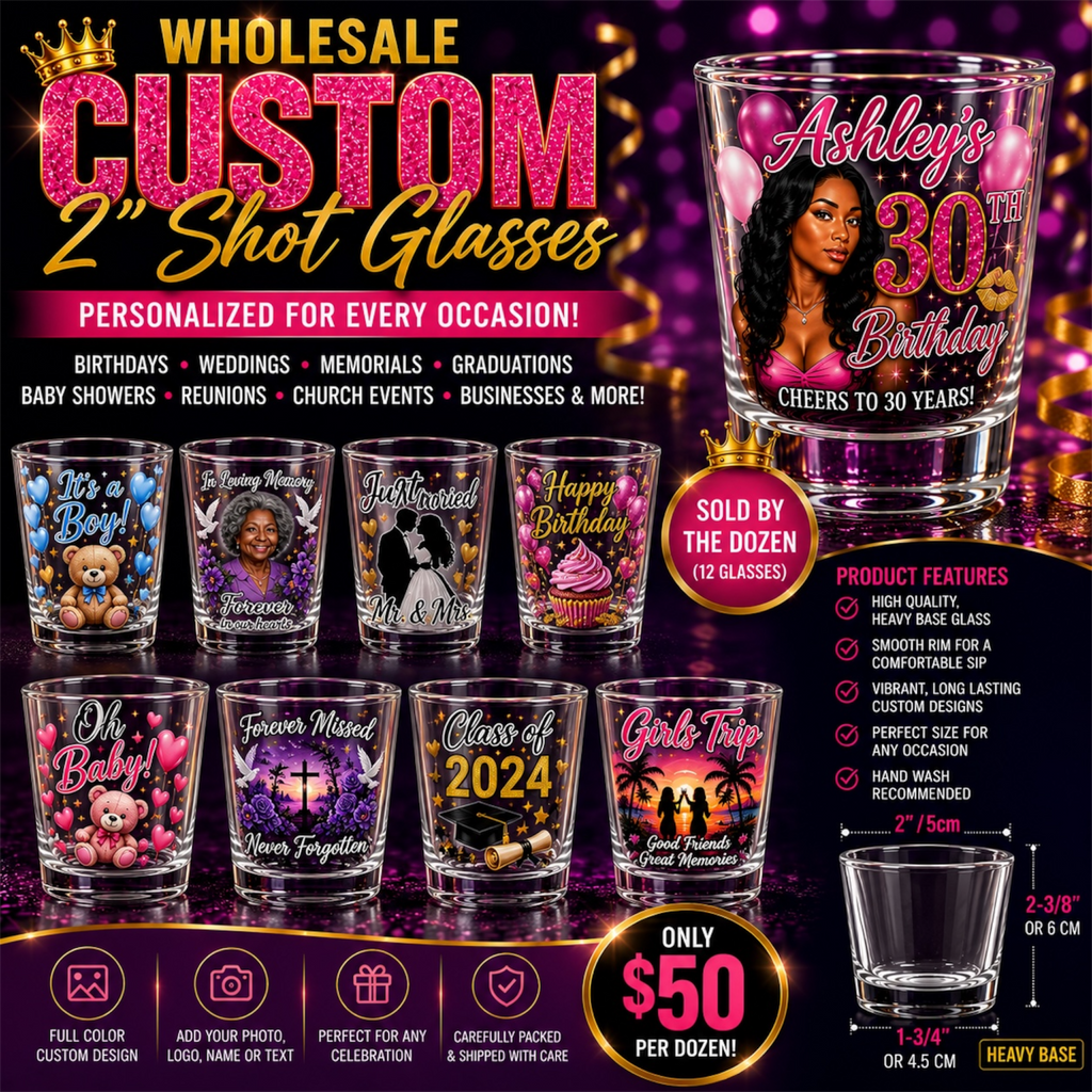 Custom Shot Glasses (Wholesale)