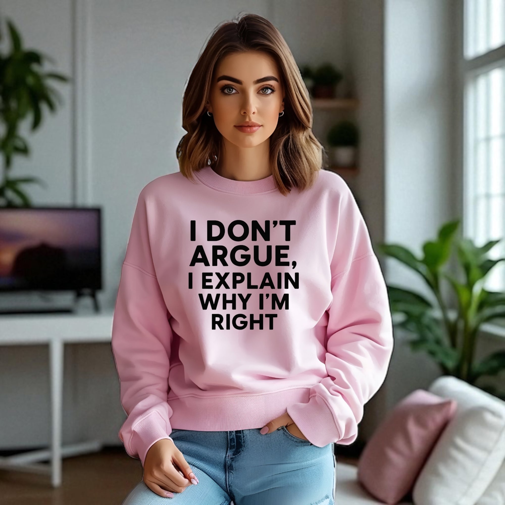 I Don’t Argue, I Explain Adult Sweat Shirts