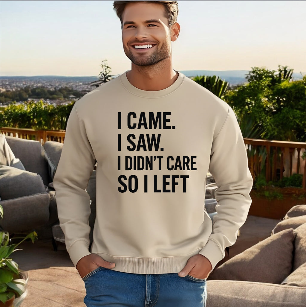 I Didn’t Care Sweatshirt