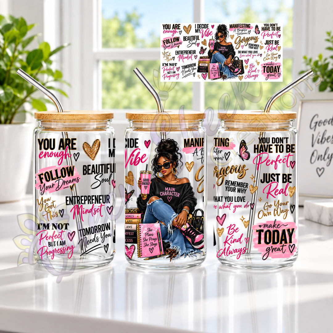 She’s the Vibe Glass Cup