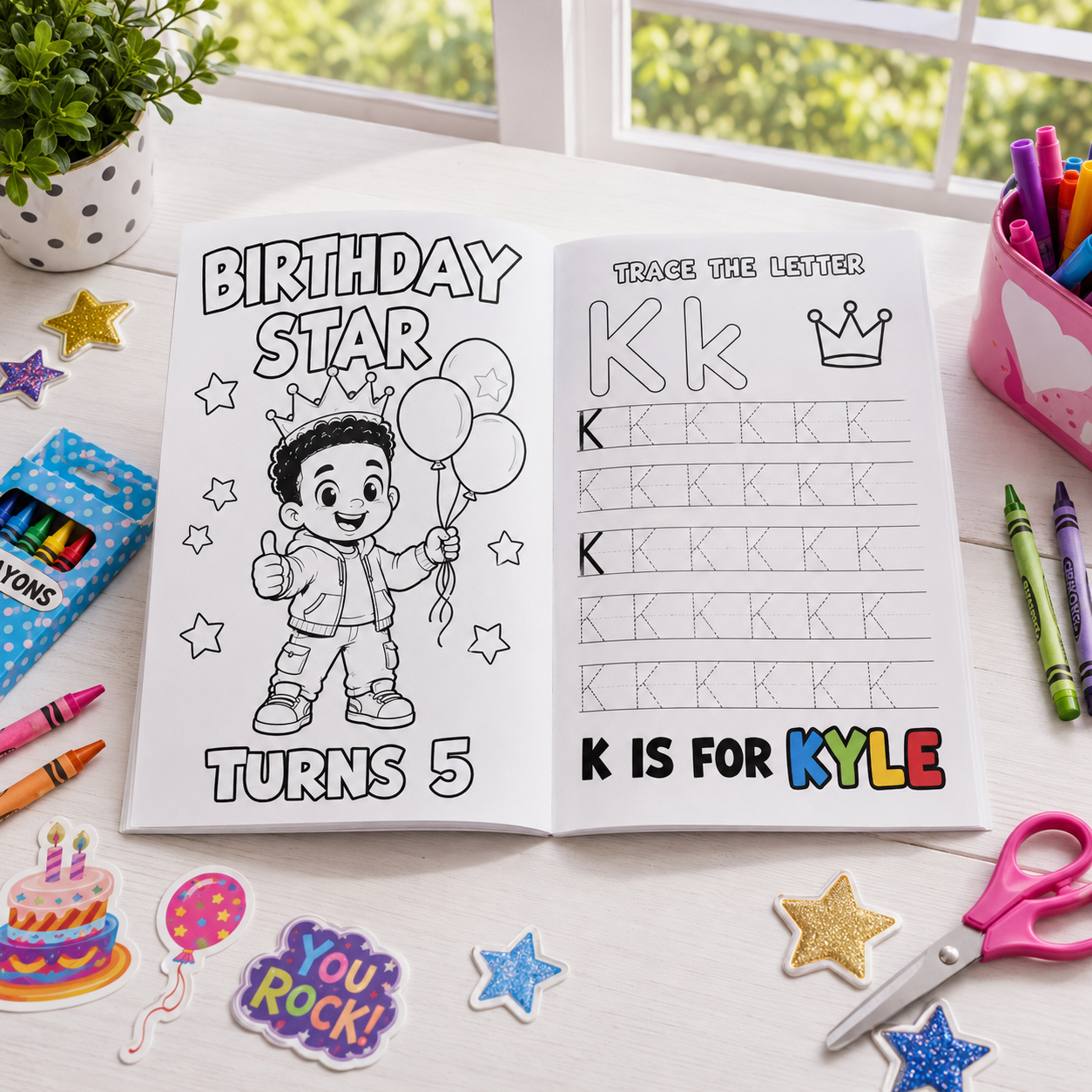Custom Coloring Activity Book (Wholesale)
