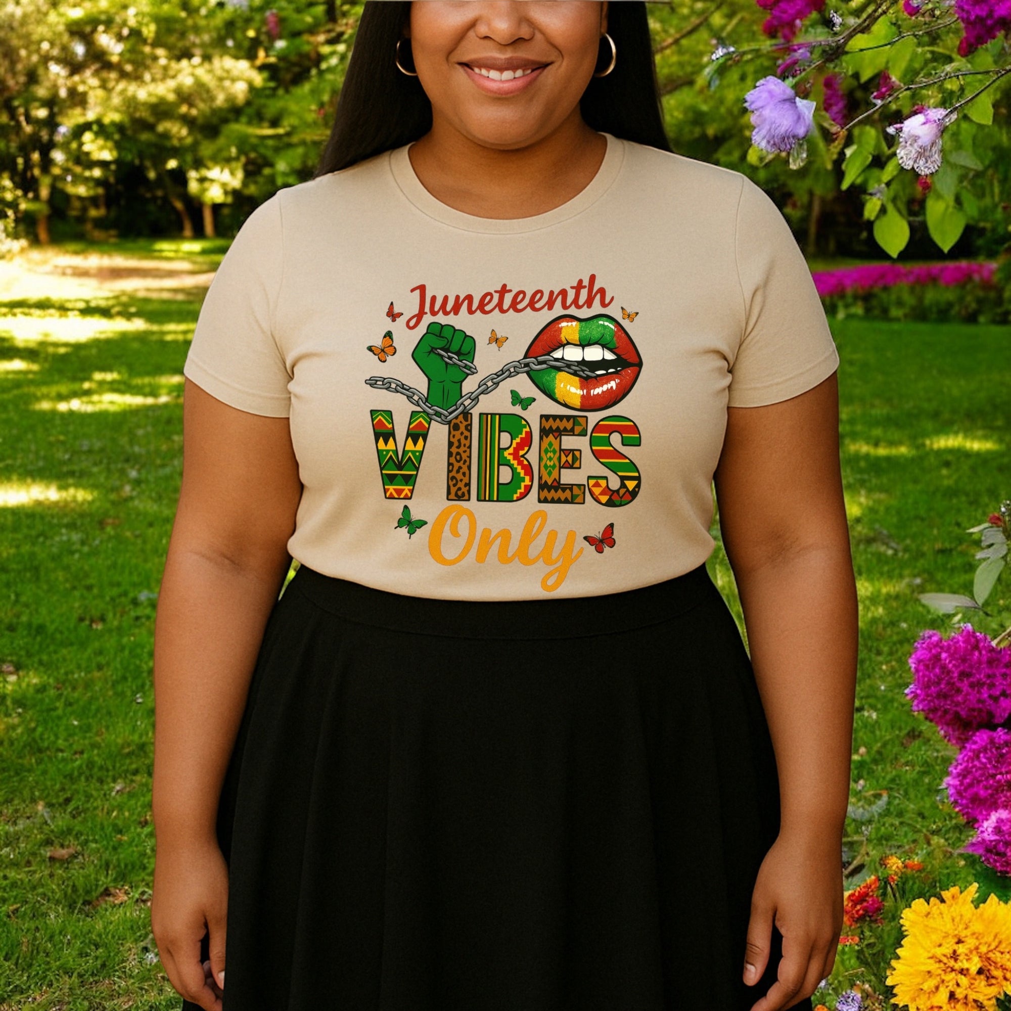 Juneteenth Vibes Only Tshirt