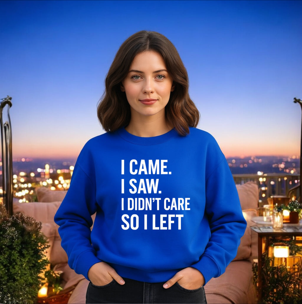 I Didn’t Care Sweatshirt