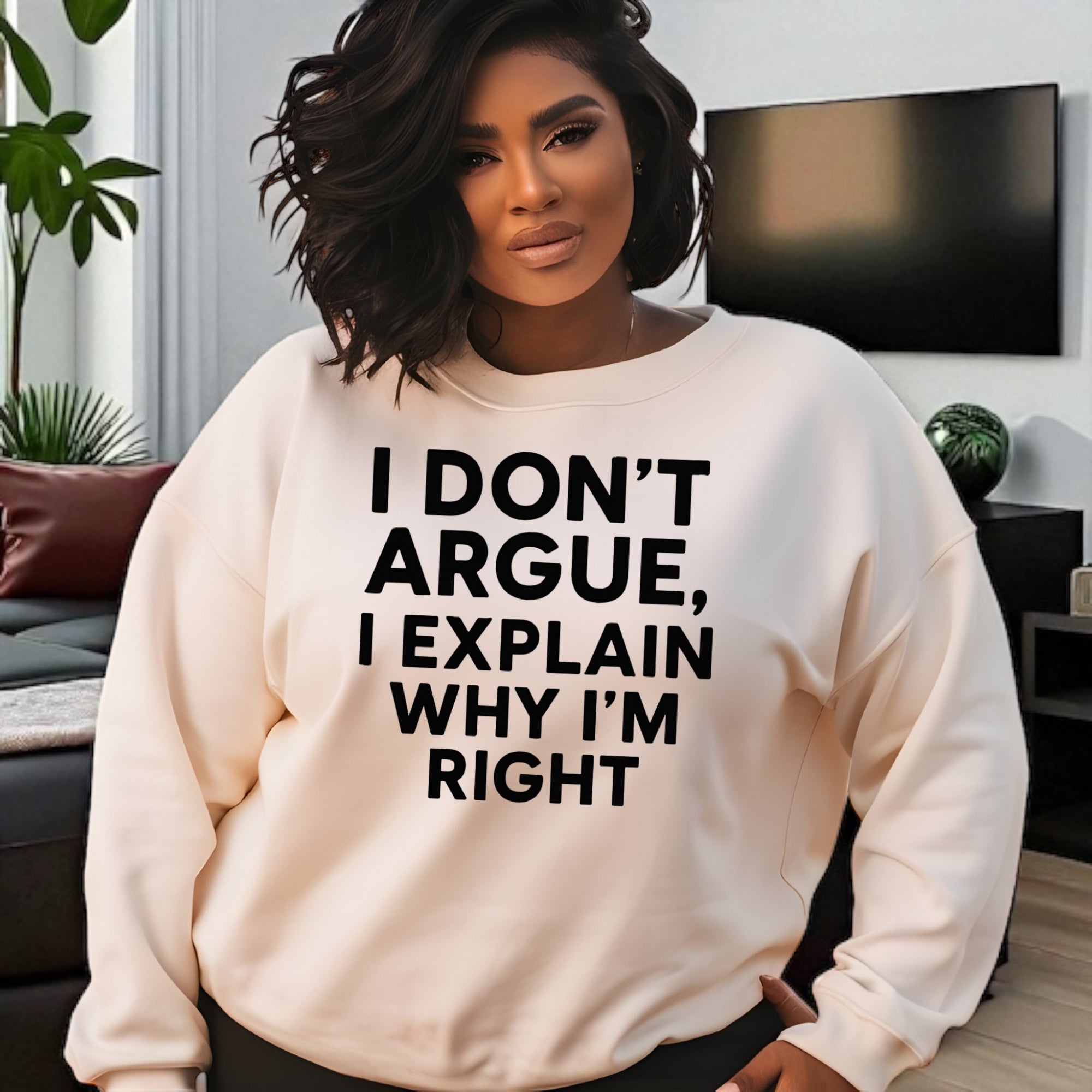 I Don’t Argue, I Explain Adult Sweat Shirts