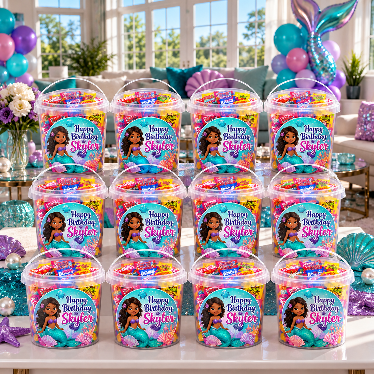 Custom Fruity Sweet Buckets (Wholesale)