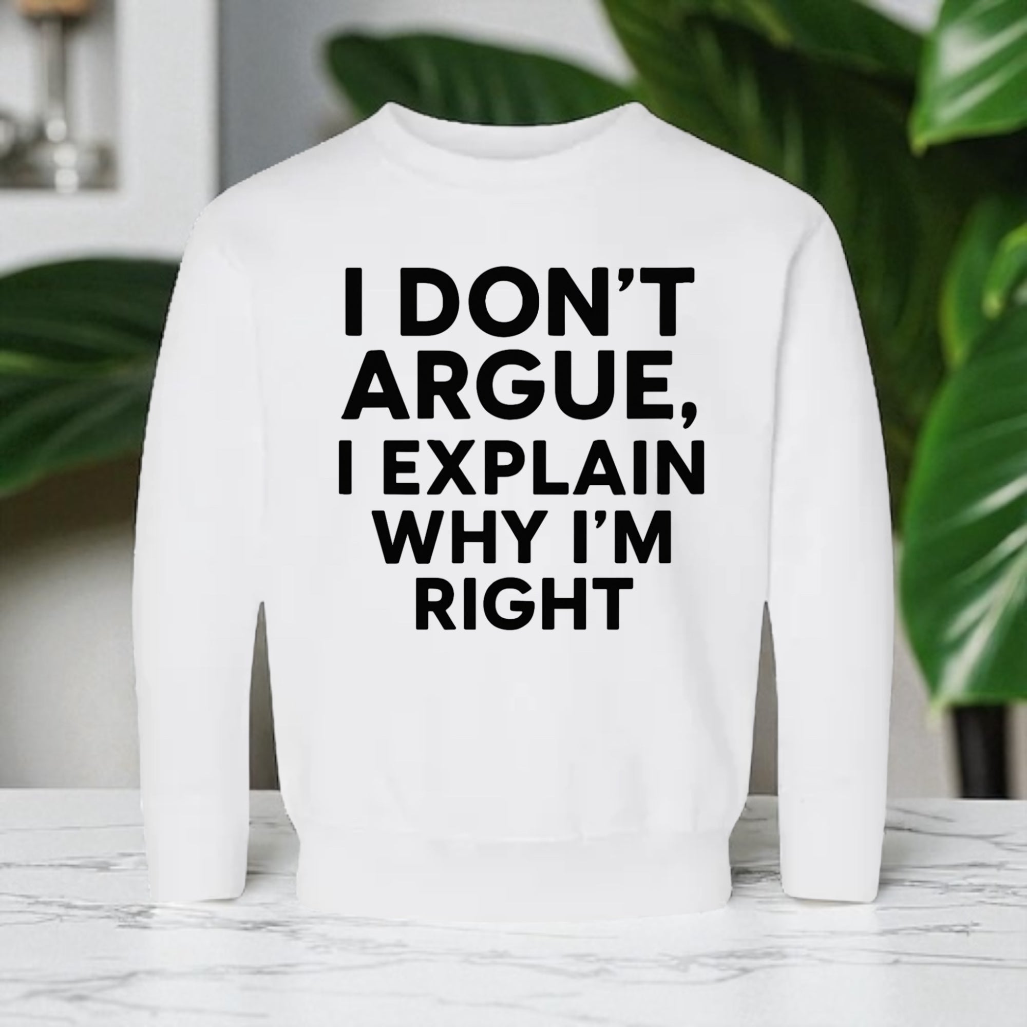 I Don’t Argue, I Explain Adult Sweat Shirts