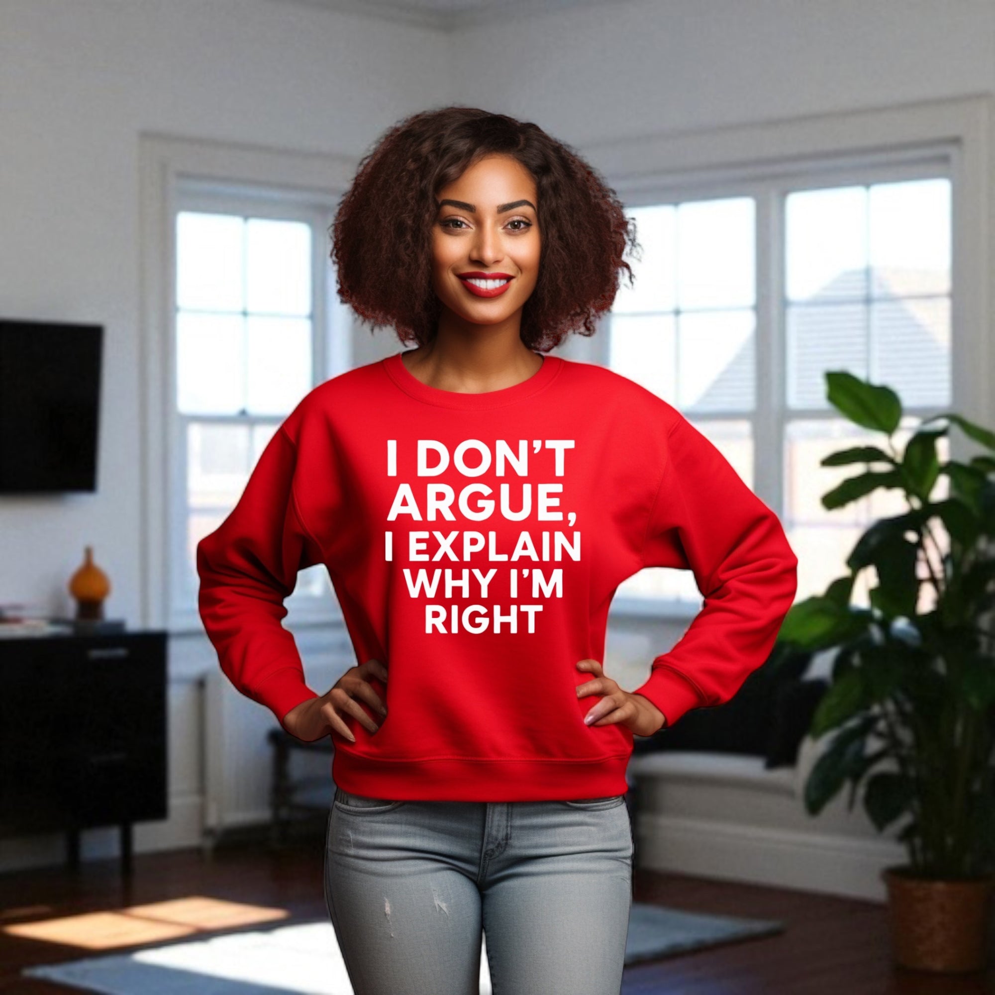 I Don’t Argue, I Explain Adult Sweat Shirts