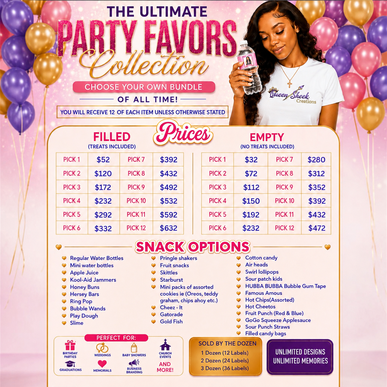 Custom Ultimate Party Favors Collection (Wholesale)