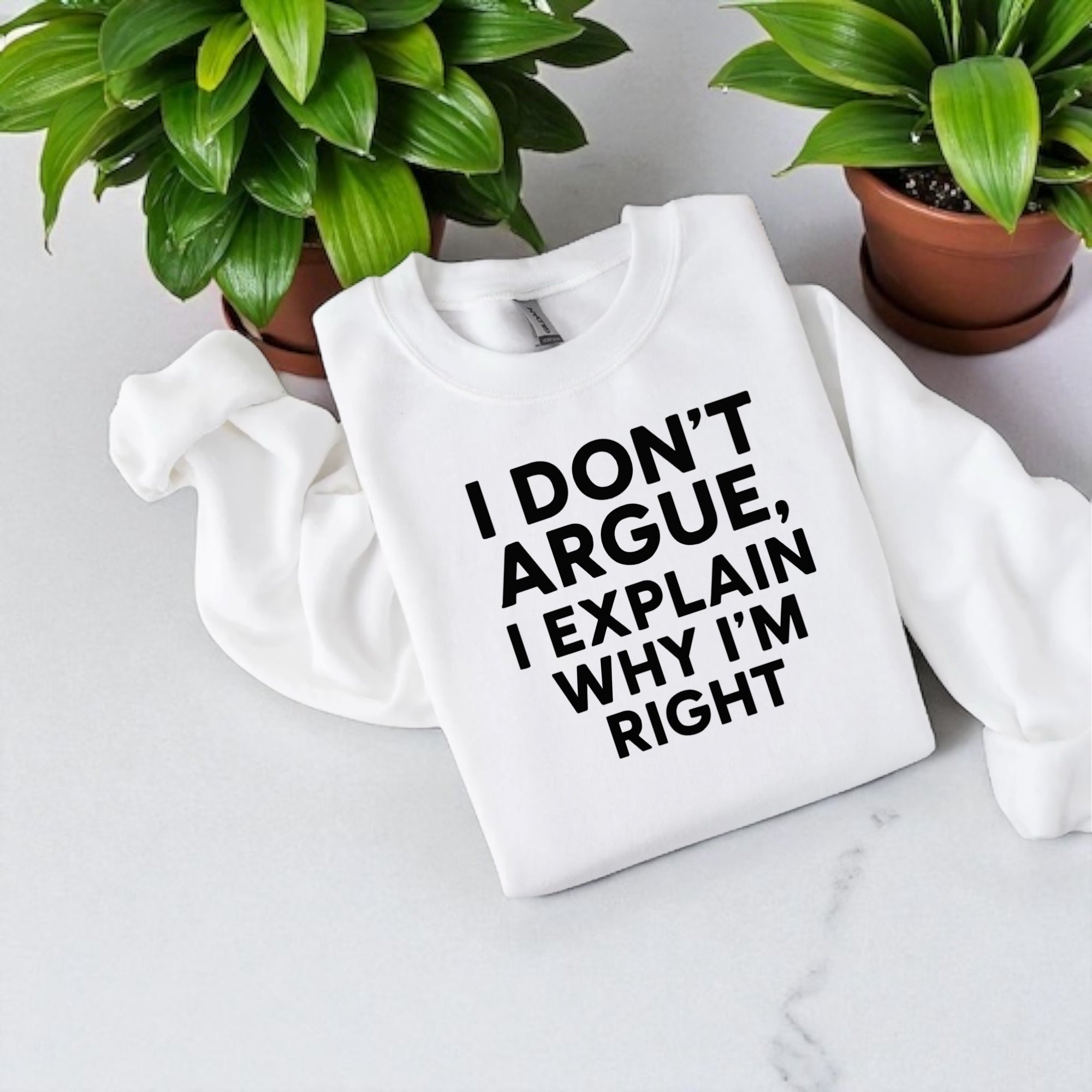 I Don’t Argue, I Explain Adult Sweat Shirts