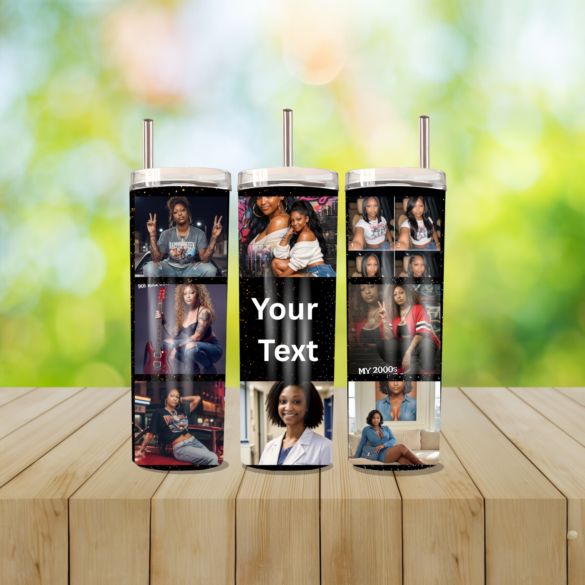Custom Photo Grid Tumblers