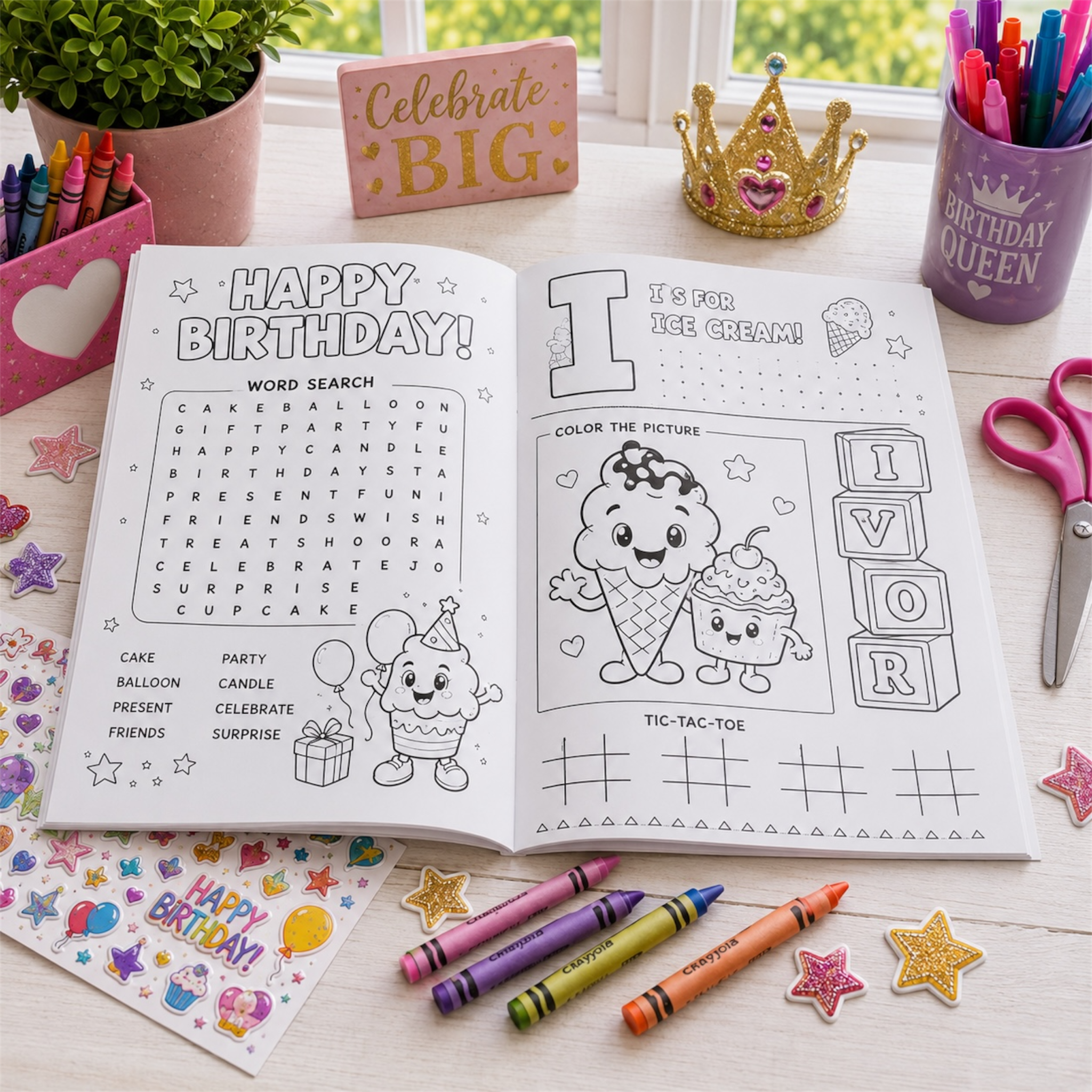 Custom Coloring Activity Book (Wholesale)