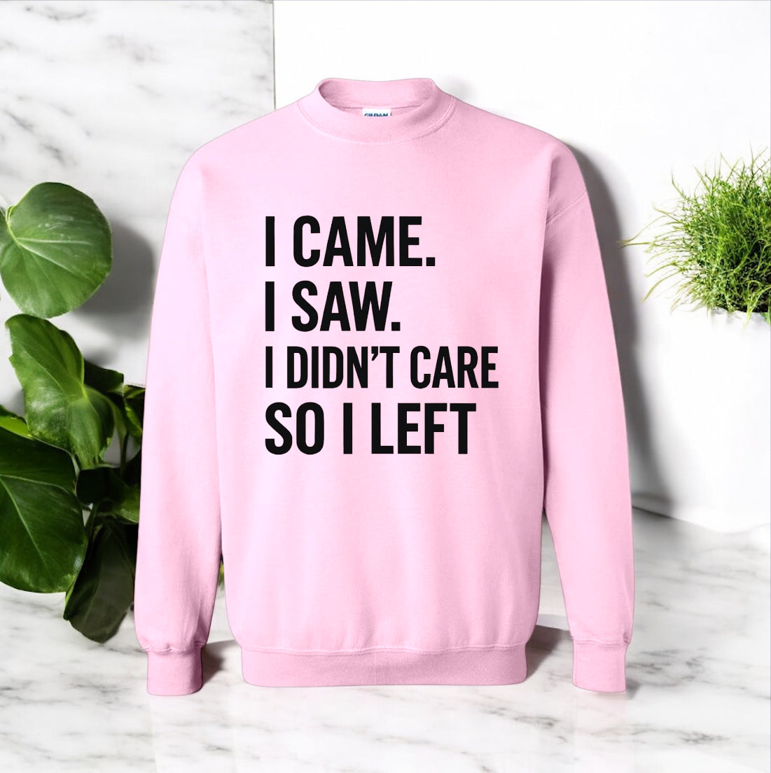 I Didn’t Care Sweatshirt