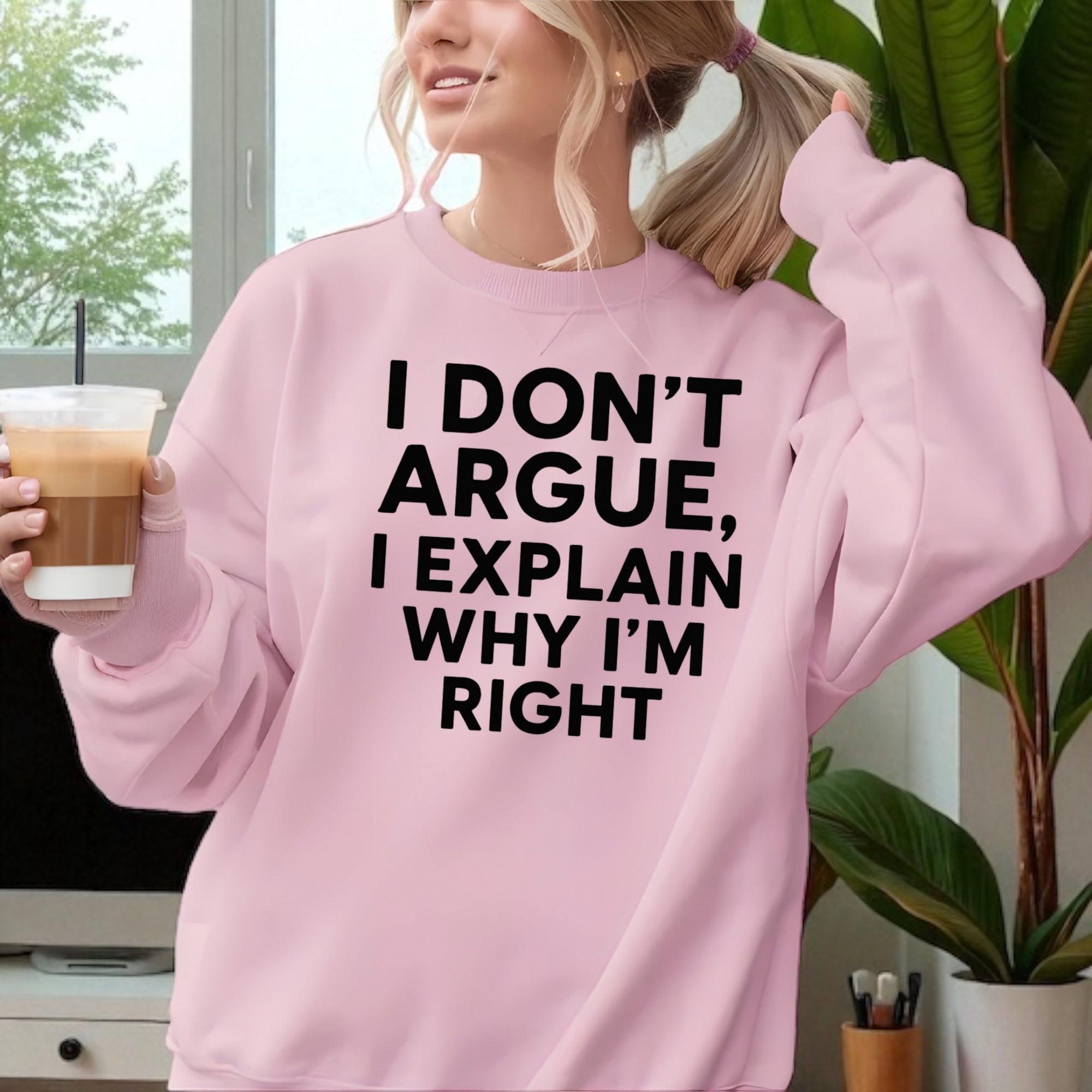 I Don’t Argue, I Explain Adult Sweat Shirts