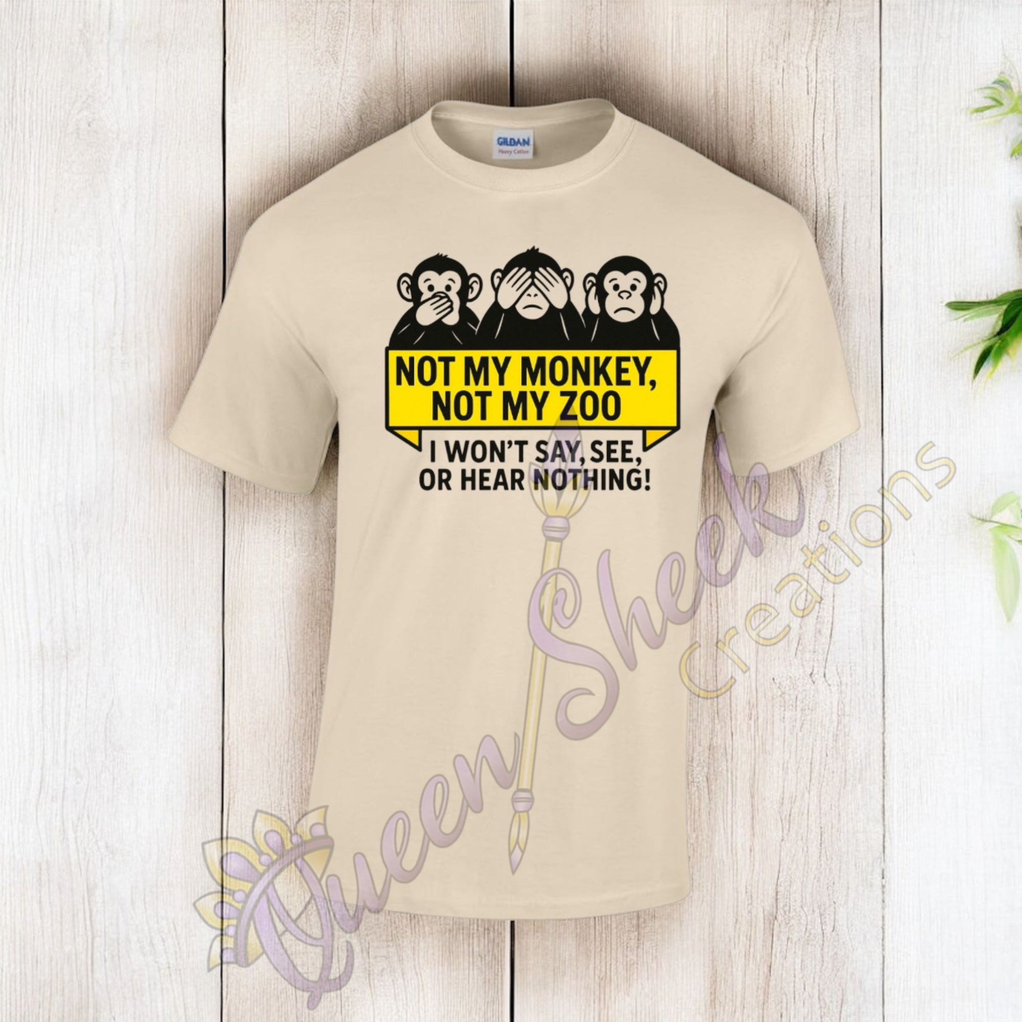 Not My Monkey Not My Zoo Tshirt