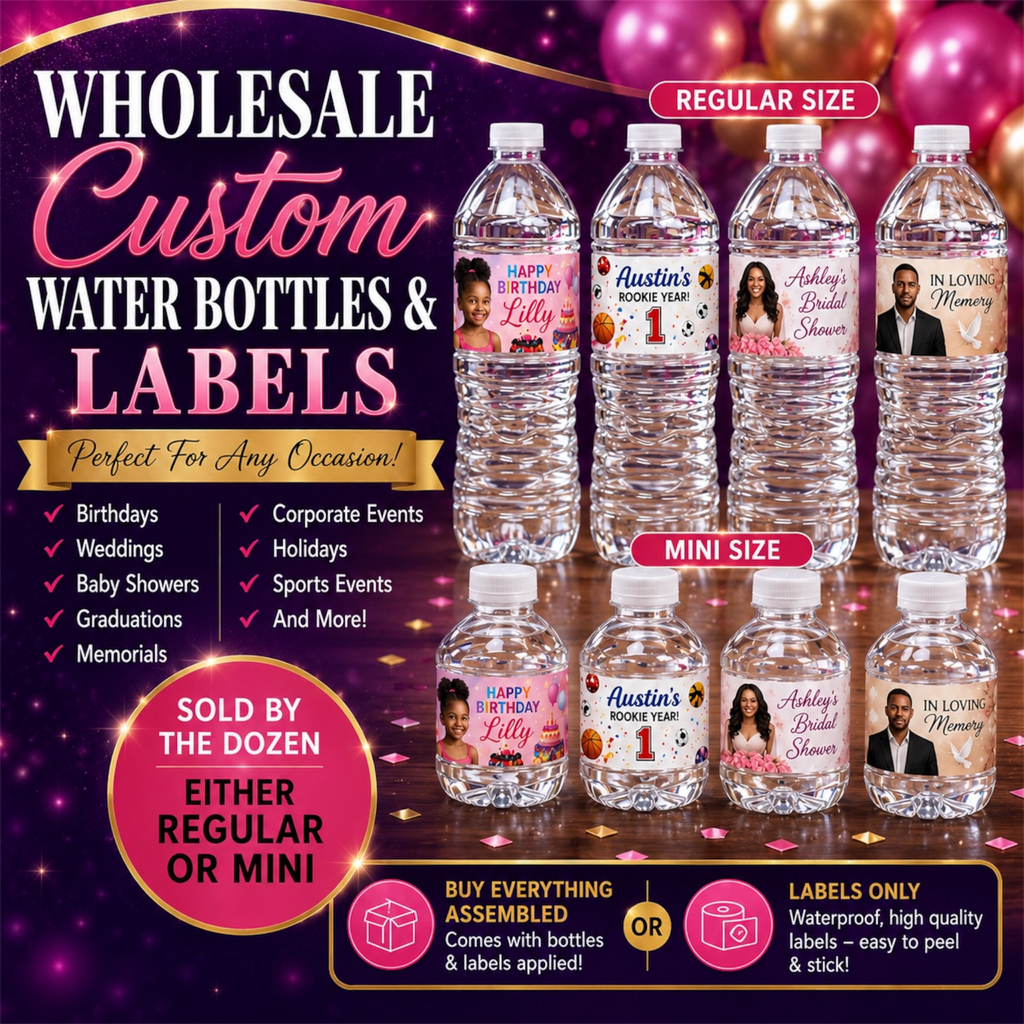 Custom Water bottles & Labels