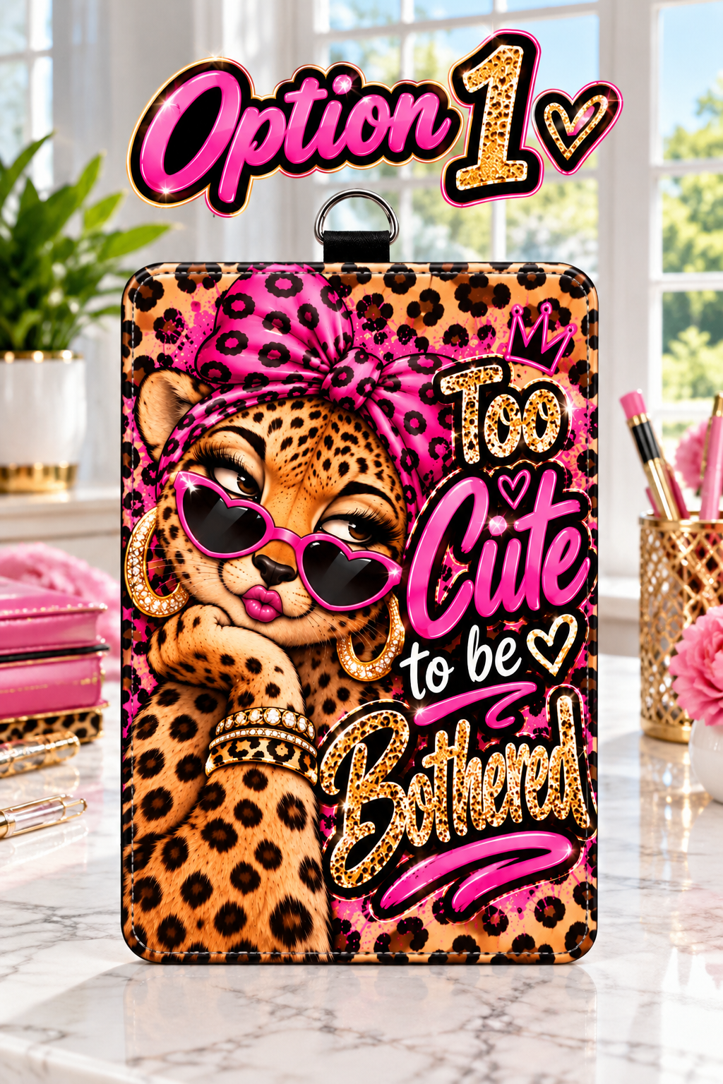 Animal Print ID Badge Holders
