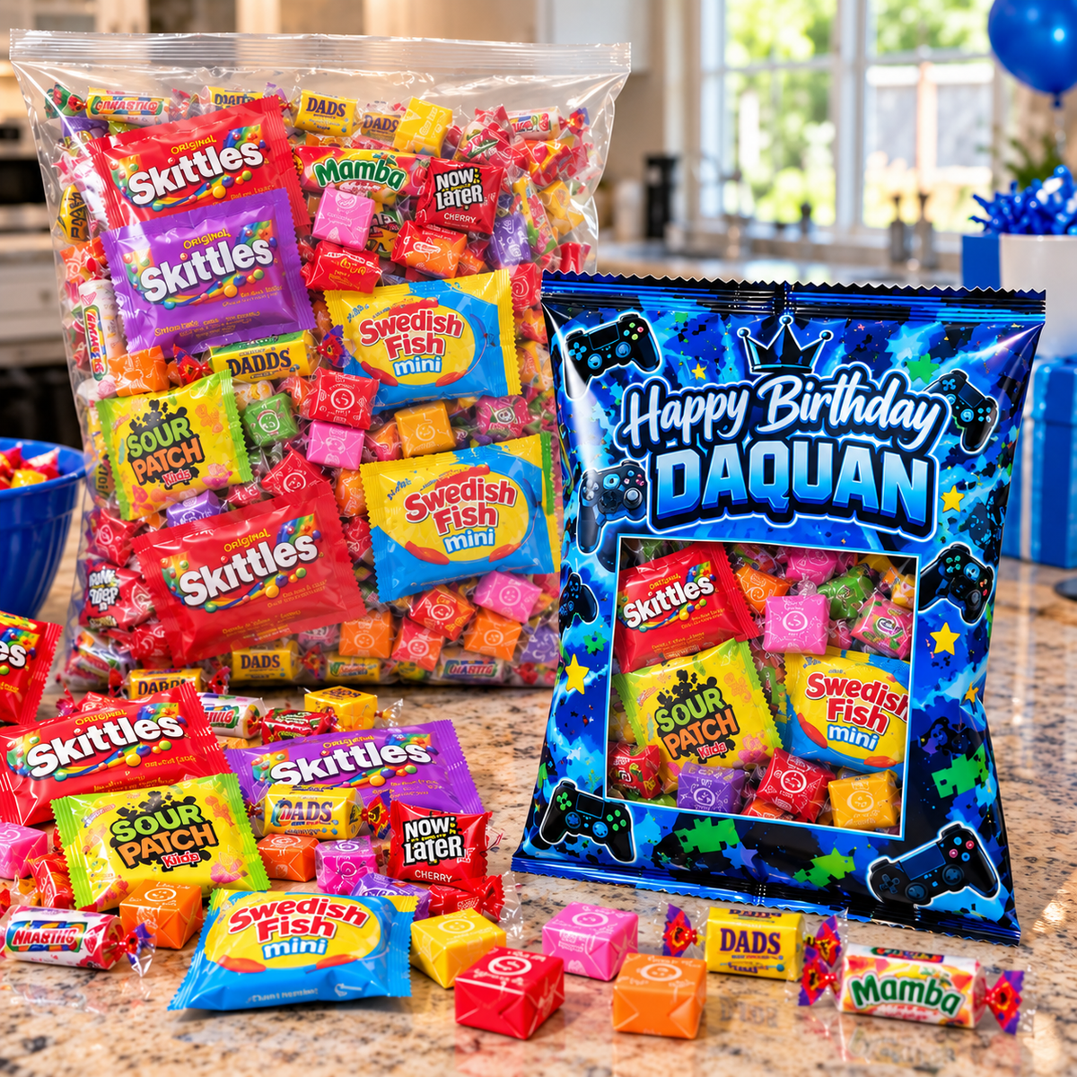 Custom Candy pack with window (wholesale)