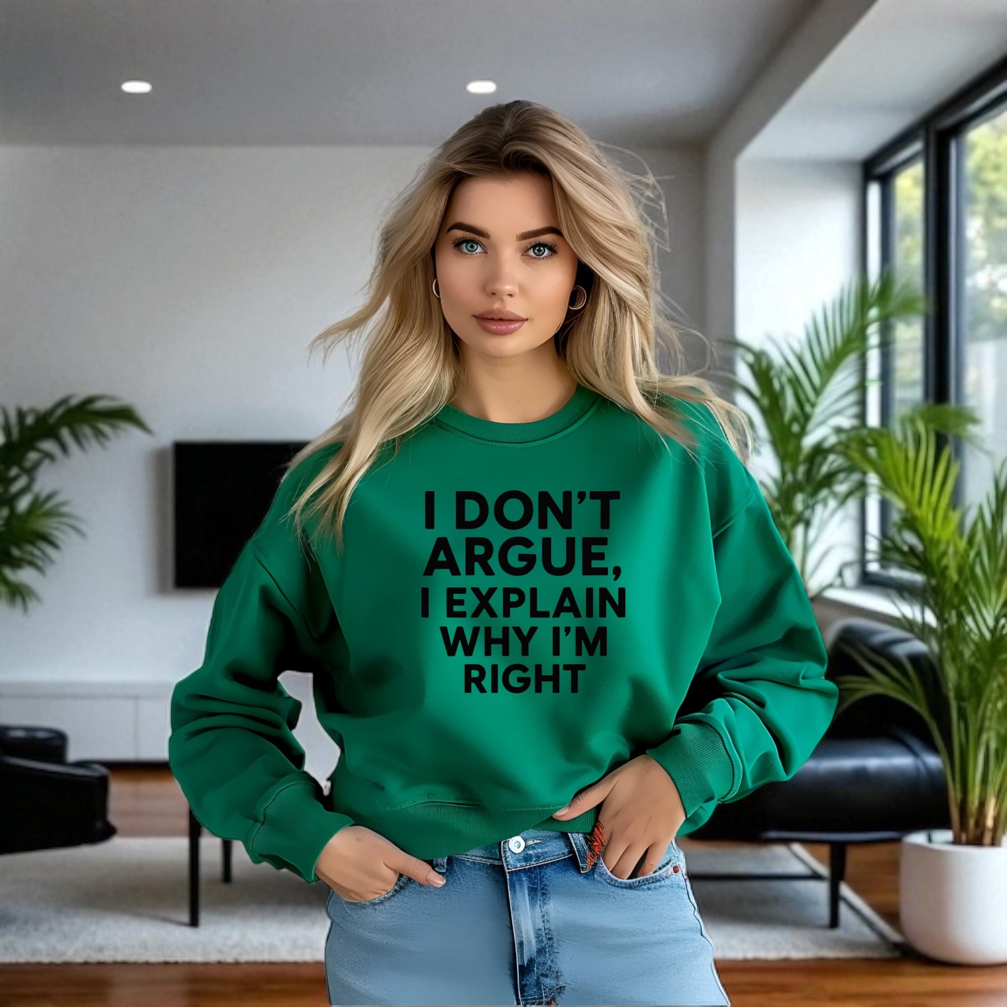 I Don’t Argue, I Explain Adult Sweat Shirts