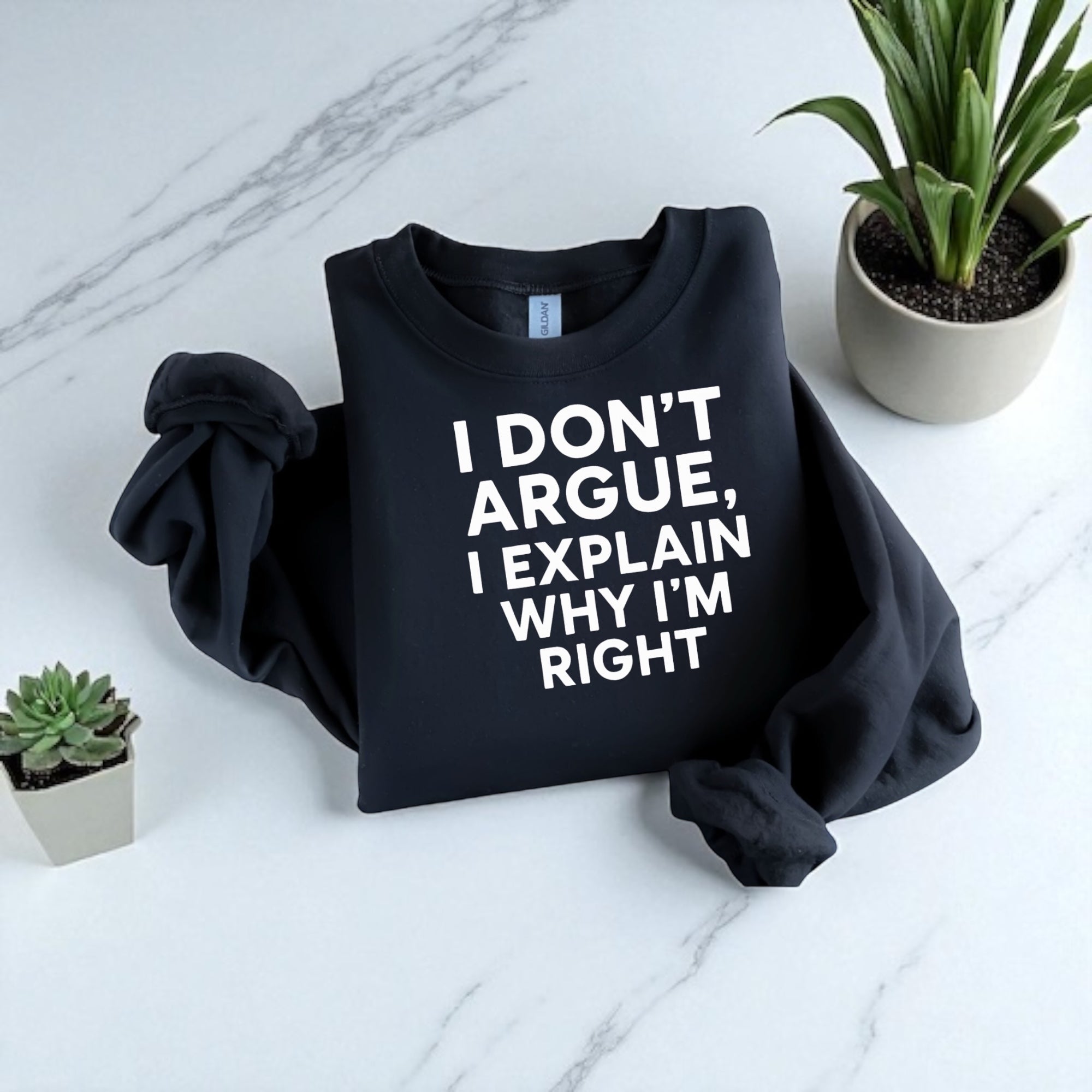 I Don’t Argue, I Explain Adult Sweat Shirts