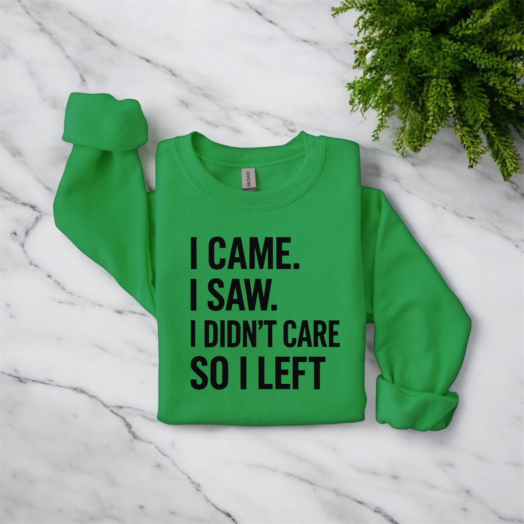 I Didn’t Care Sweatshirt