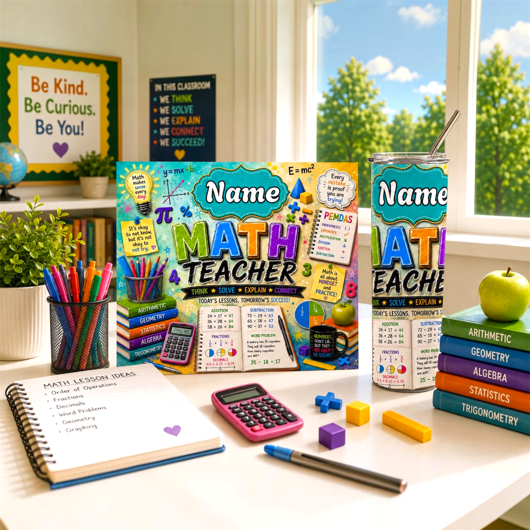 Custom Subject Teacher Tumbler
