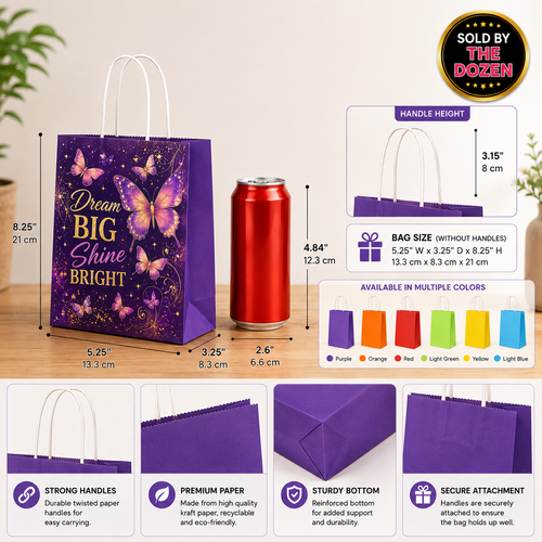 Custom Party Gift Bags with handles (Wholesale)