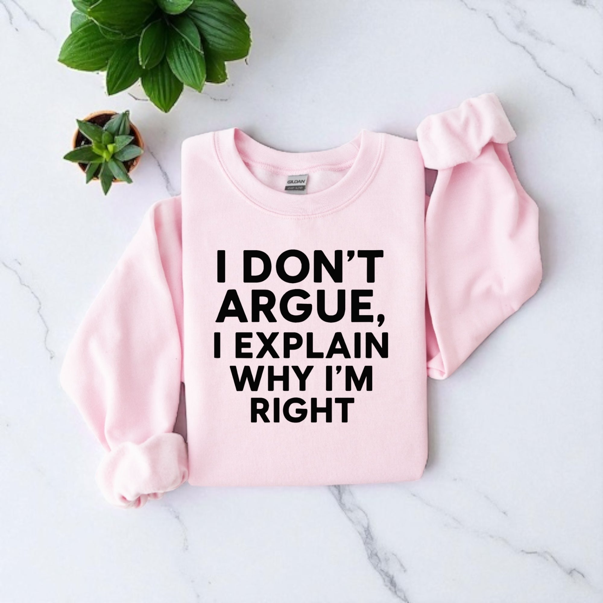 I Don’t Argue, I Explain Adult Sweat Shirts
