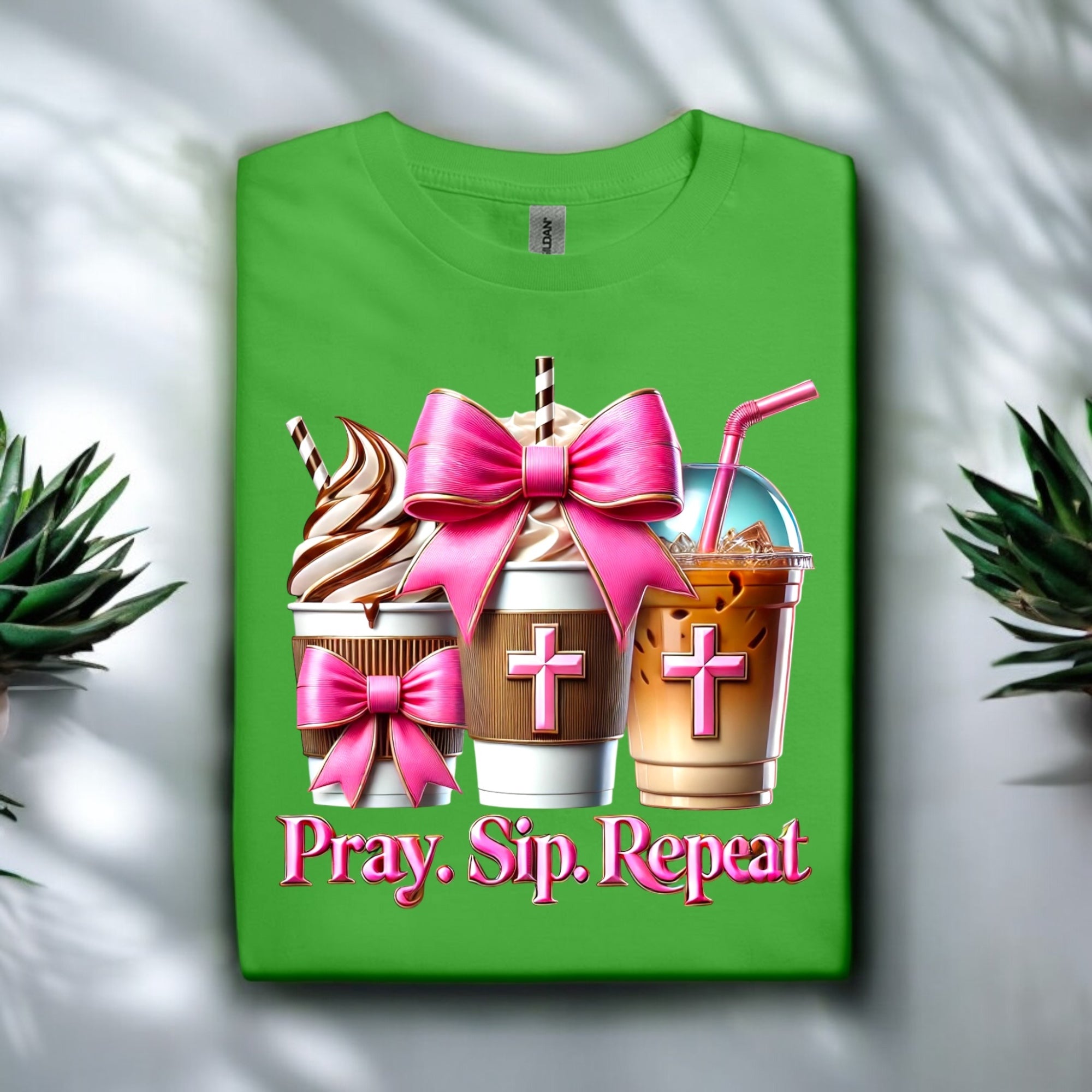 Pray. Sip. Repeat. Tshirts