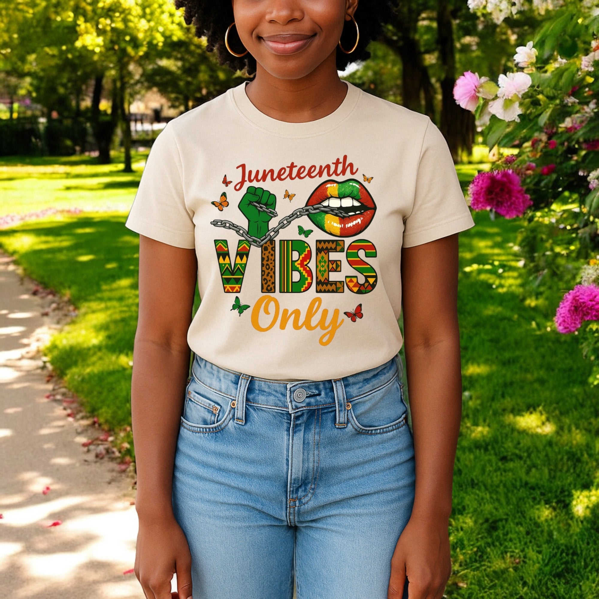 Juneteenth Vibes Only Tshirt