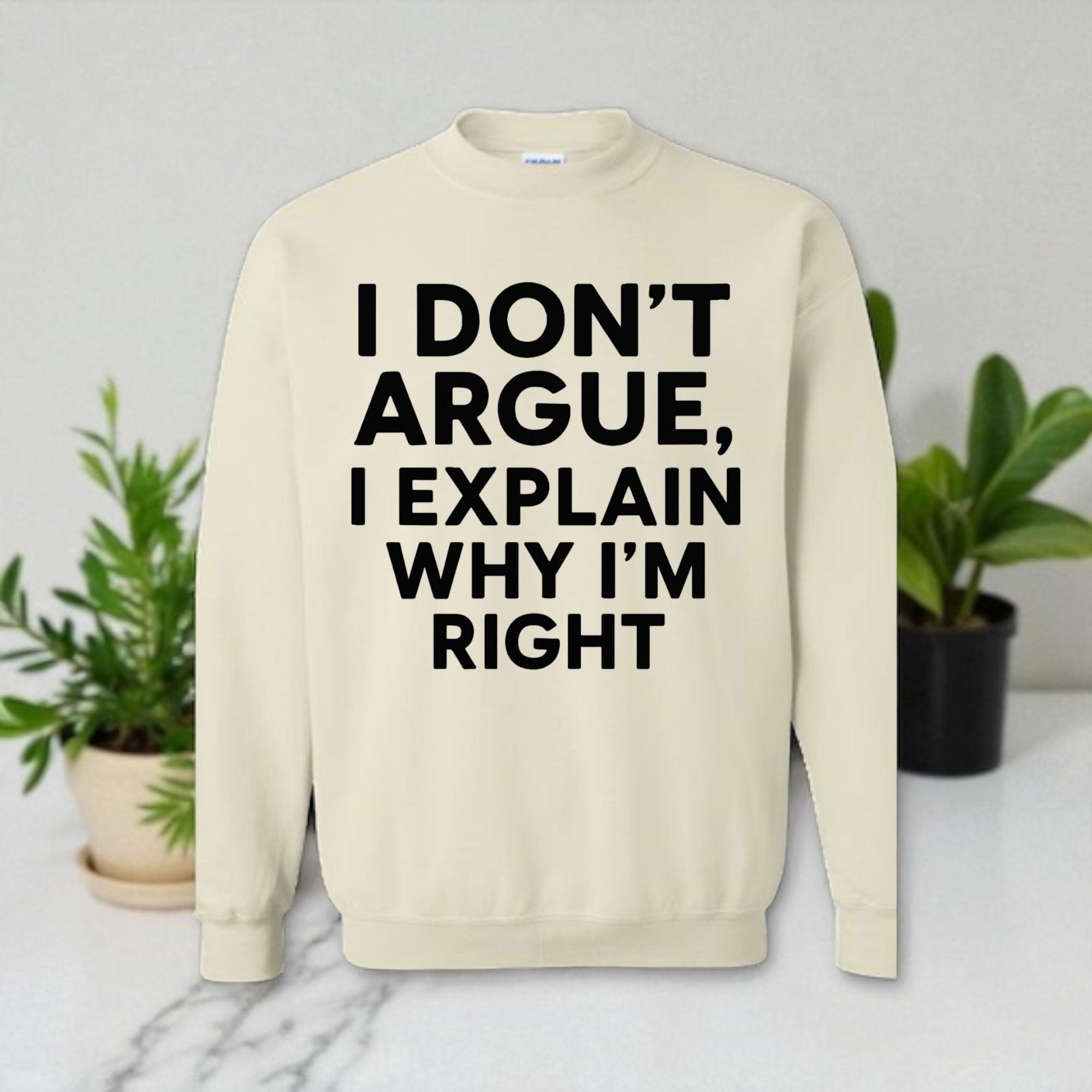 I Don’t Argue, I Explain Adult Sweat Shirts