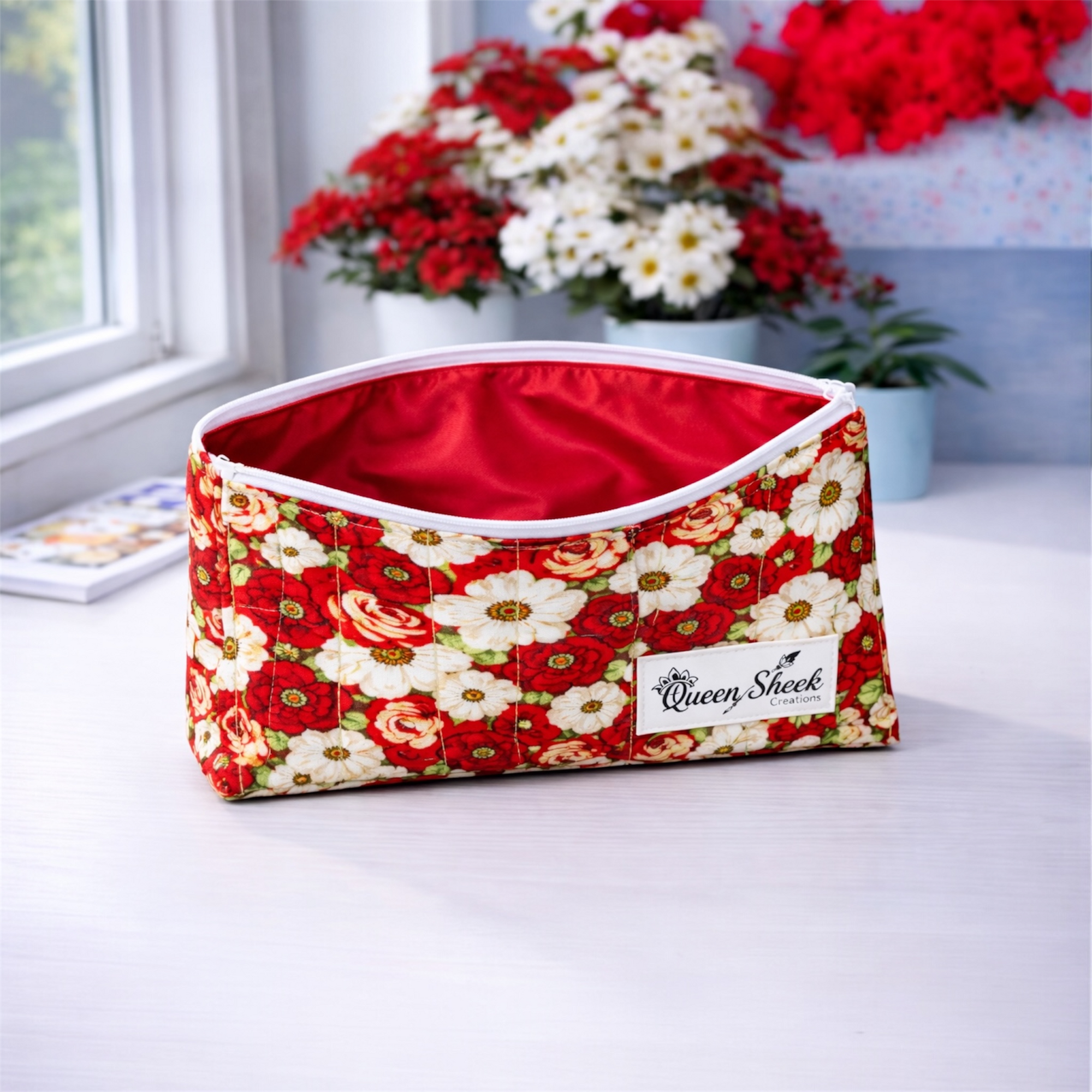 Pretty in Pedals Zipper Pouch