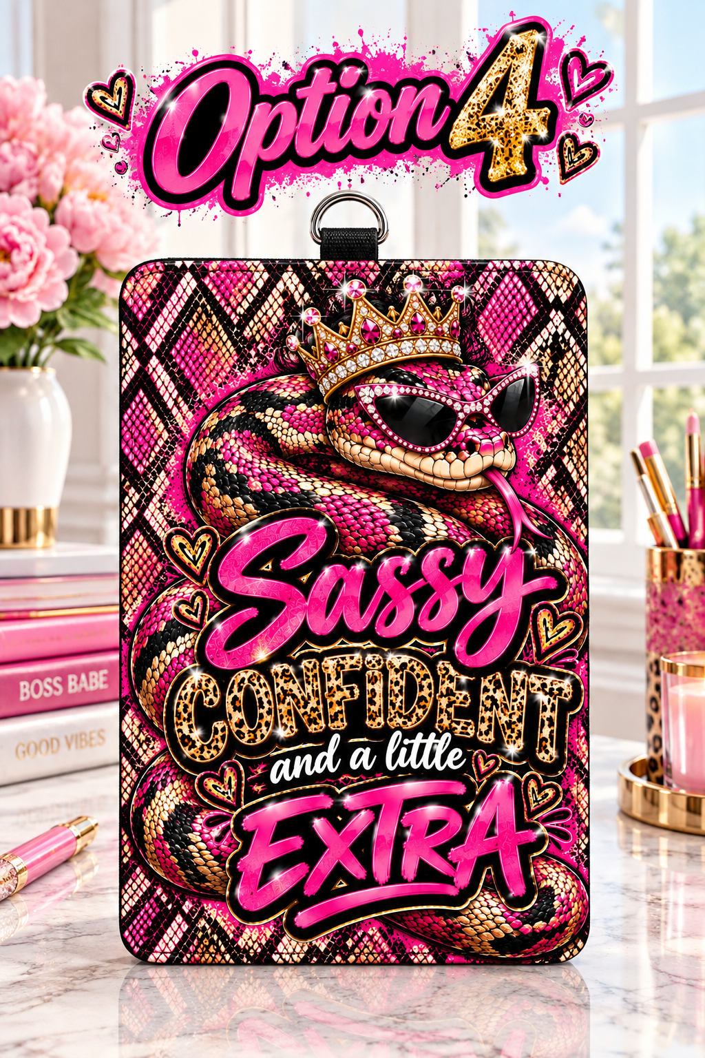 Animal Print ID Badge Holders