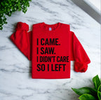 I Didn’t Care Sweatshirt