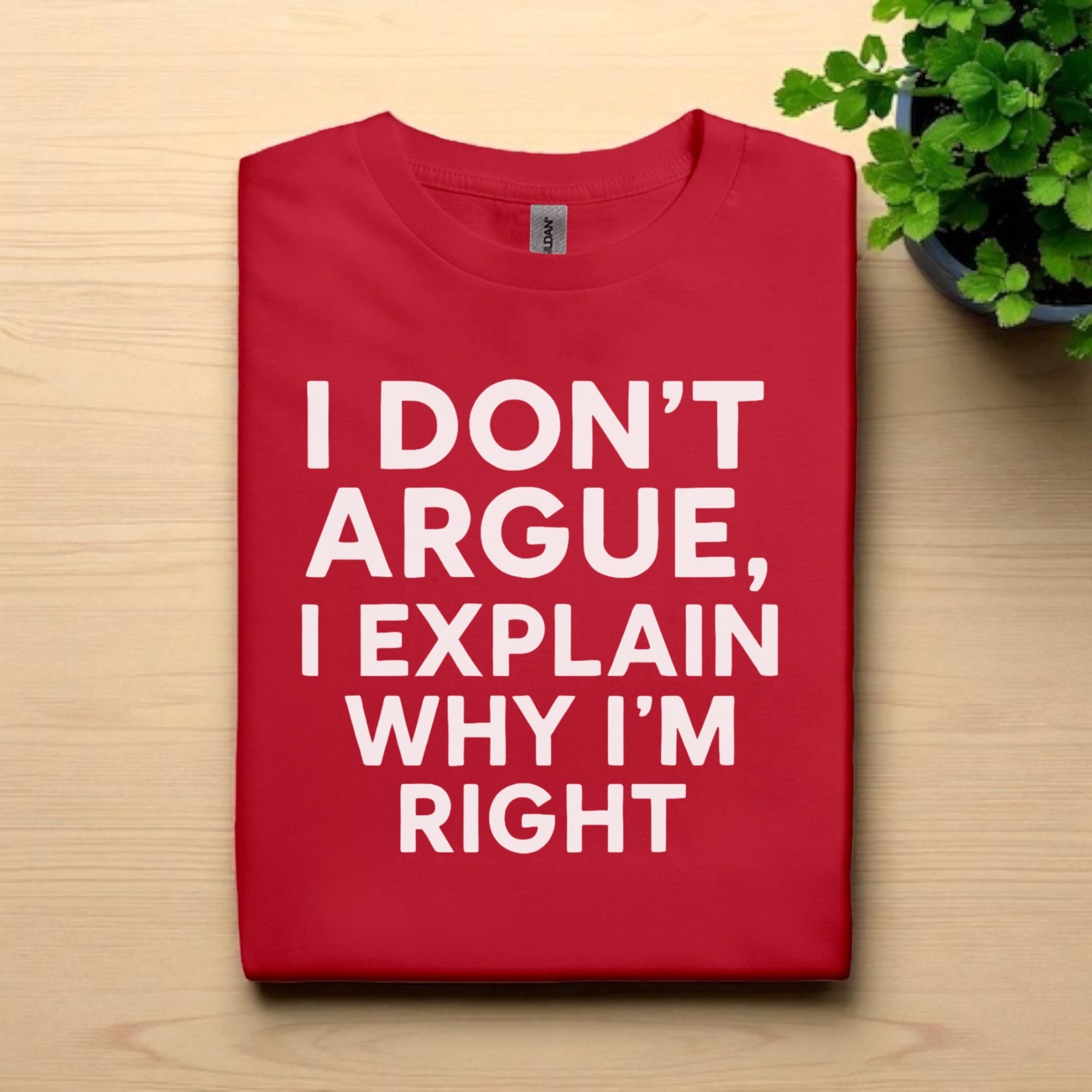 I don’t Argue I Explain Adult Tshirts