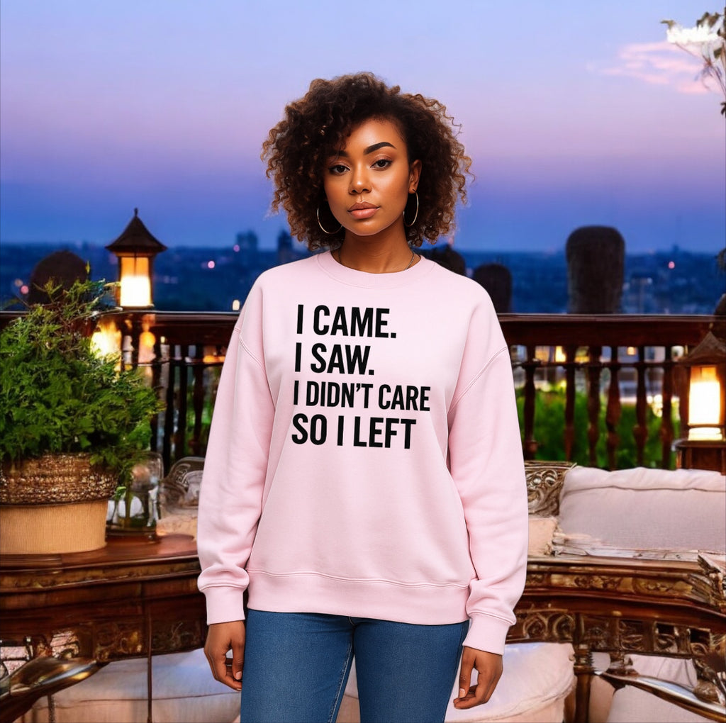 I Didn’t Care Sweatshirt