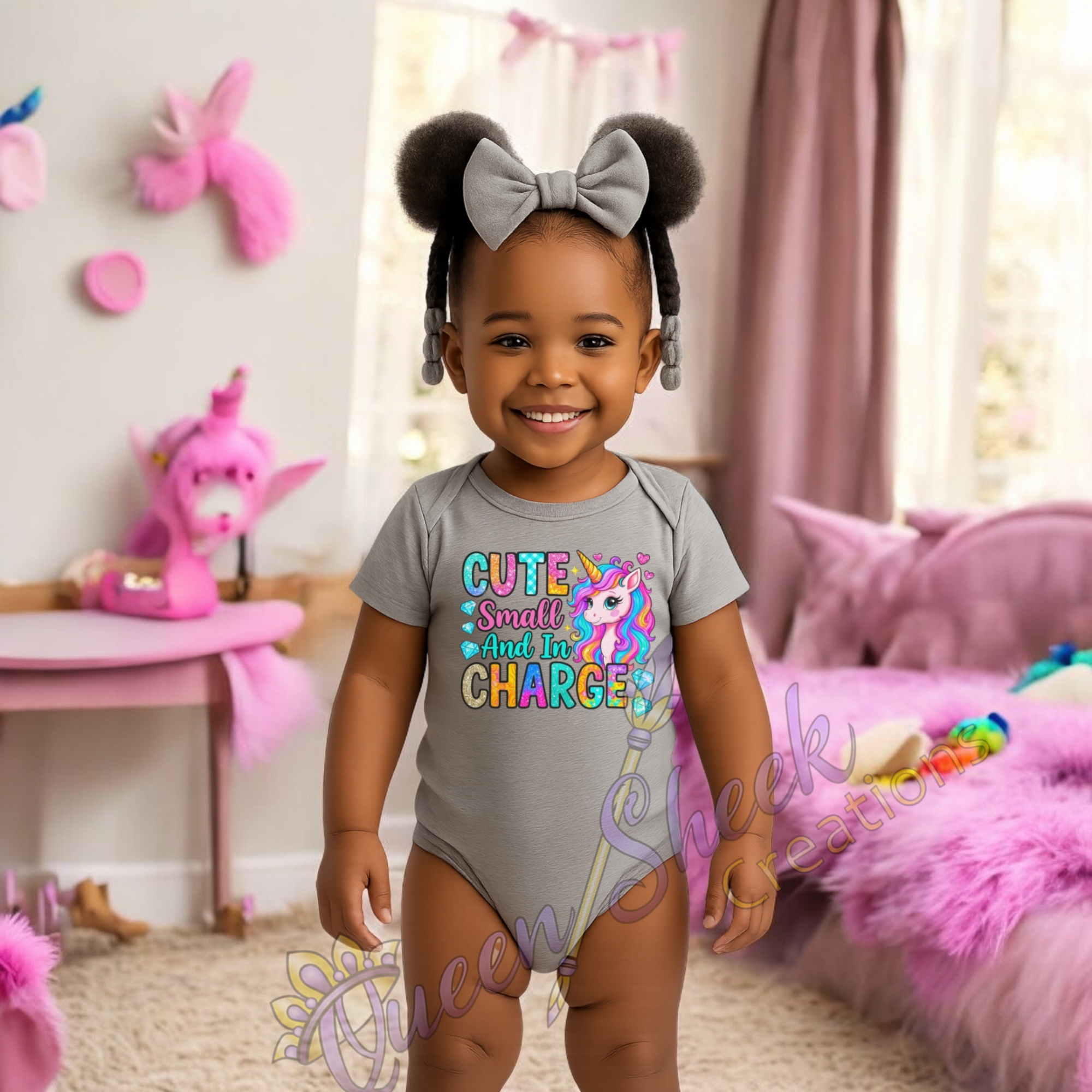 Cute Small And In Charge Onsies