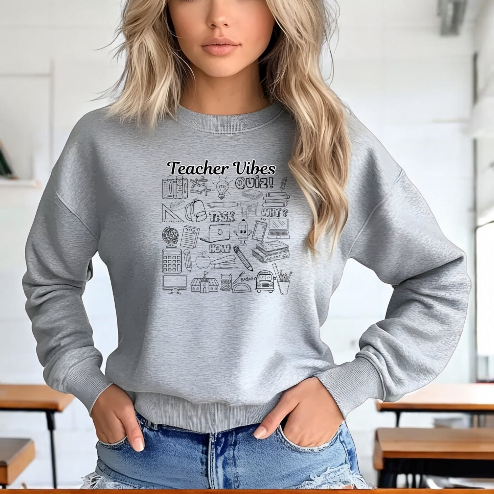 Teacher Vibes Sweatshirt