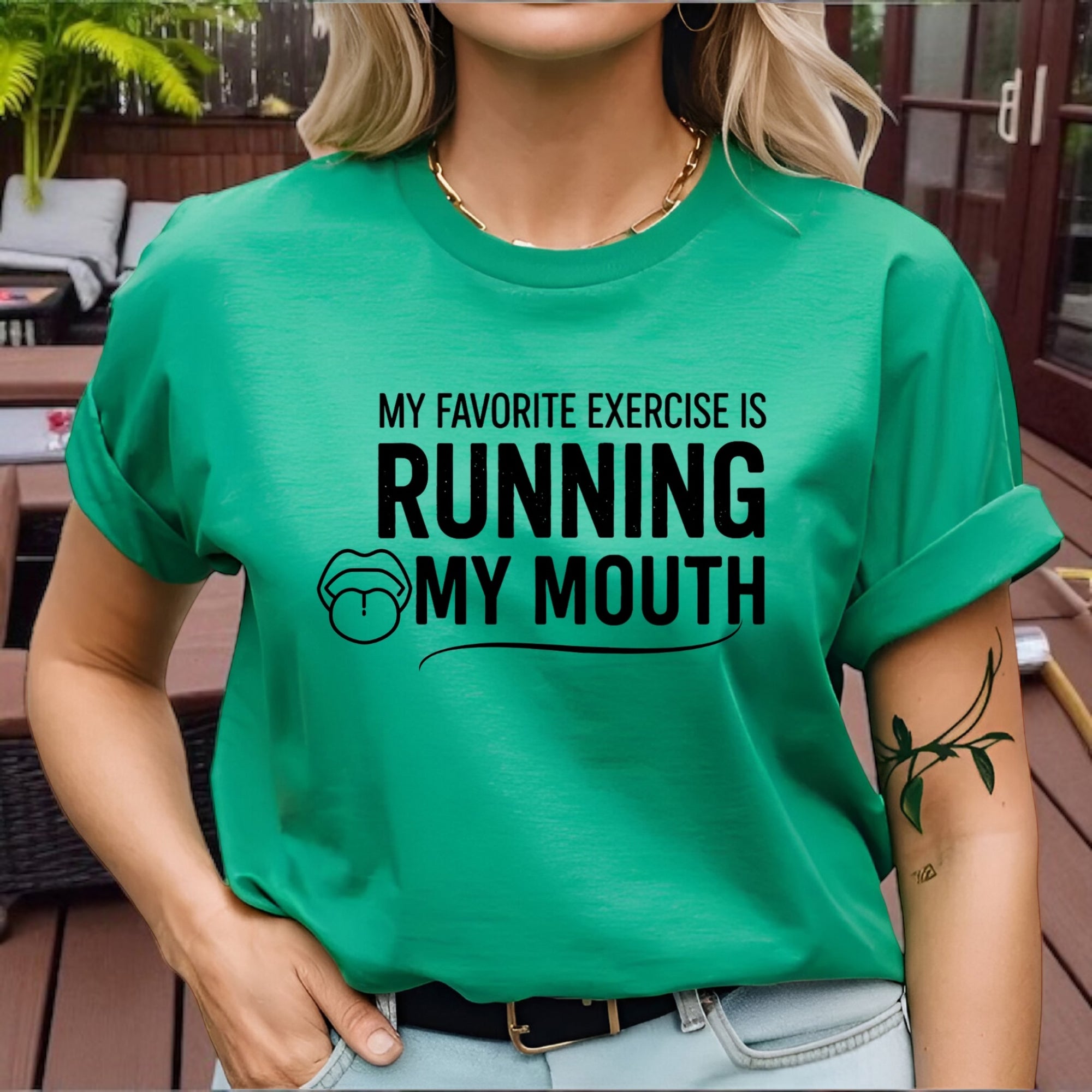 Running My Mouth Adult Tshirts