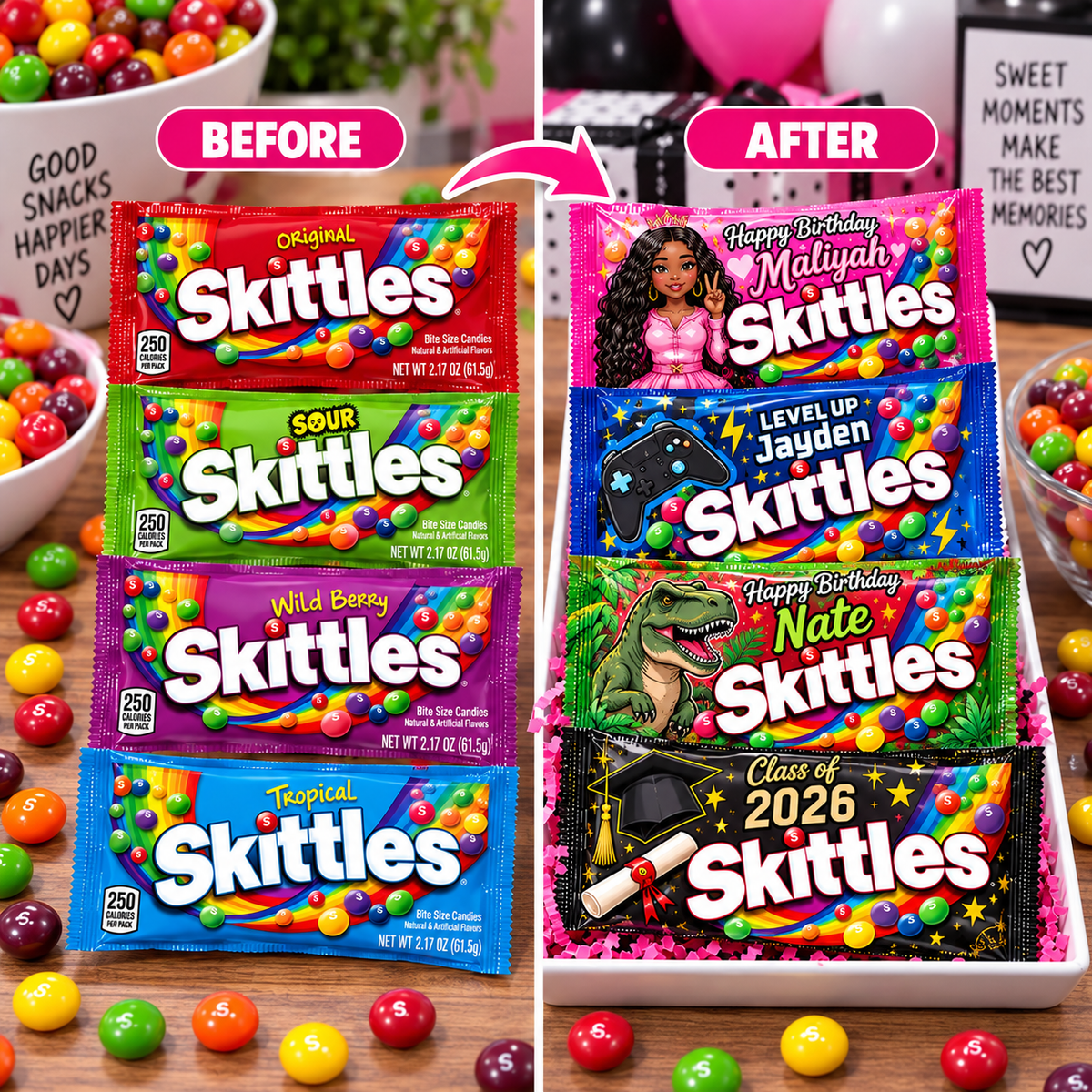 Custom Skittles (Wholesale)