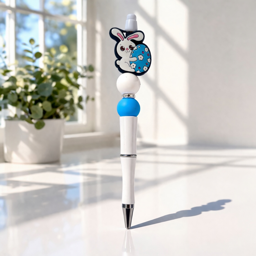 Bunny Charm Beaded Pen