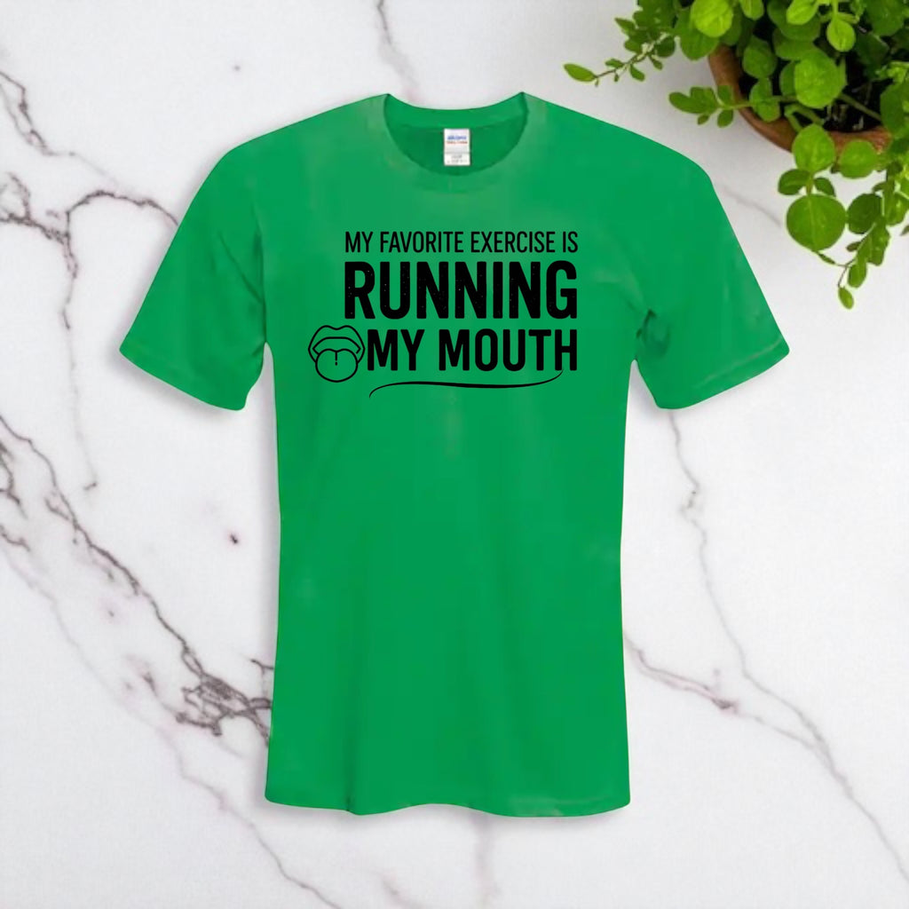 Running My Mouth Adult Tshirts