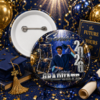 Custom Graduation Photo Buttons Pins