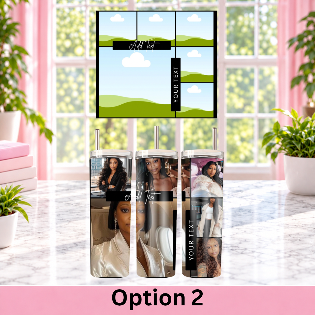 Custom Photo Grid Tumblers