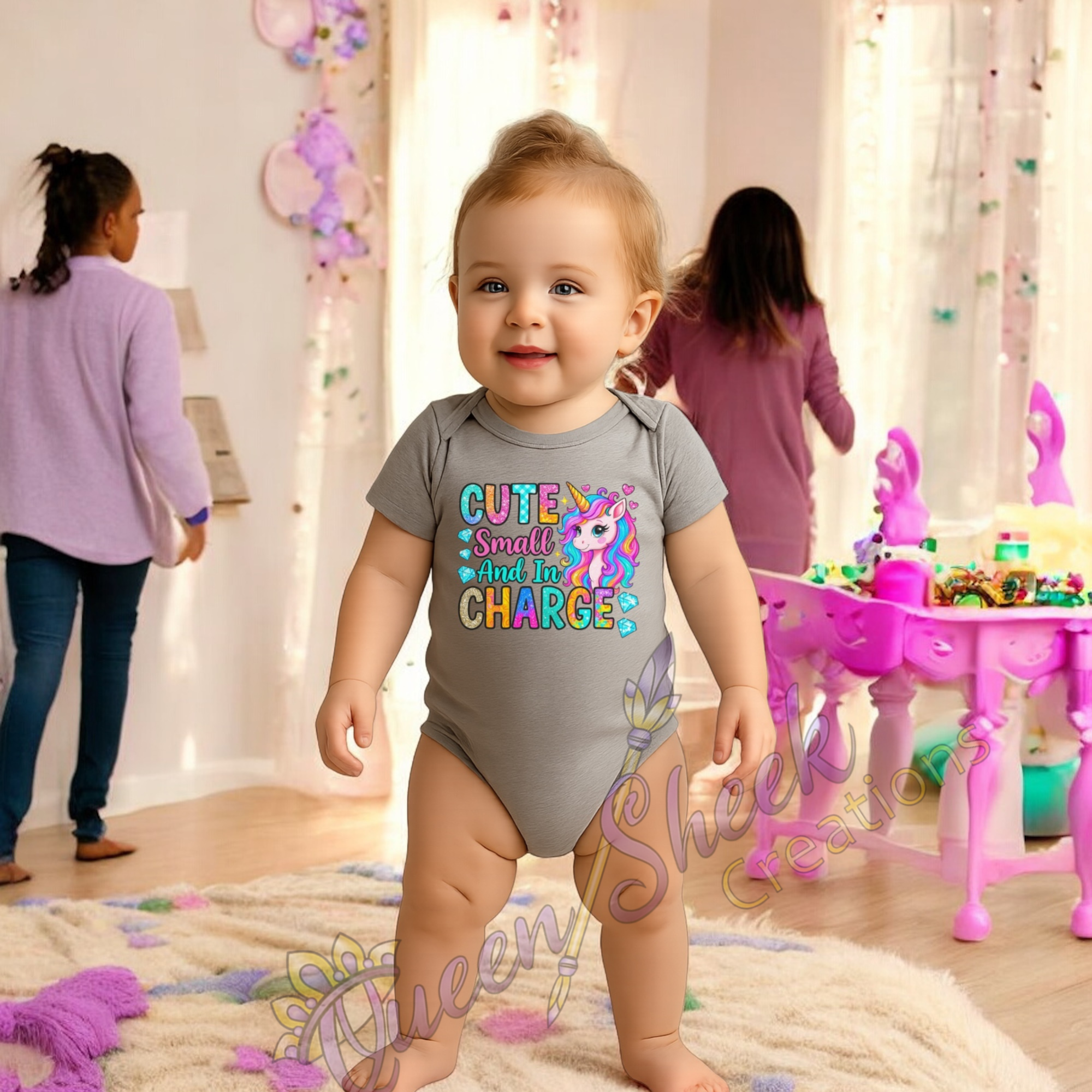 Cute Small And In Charge Onsies