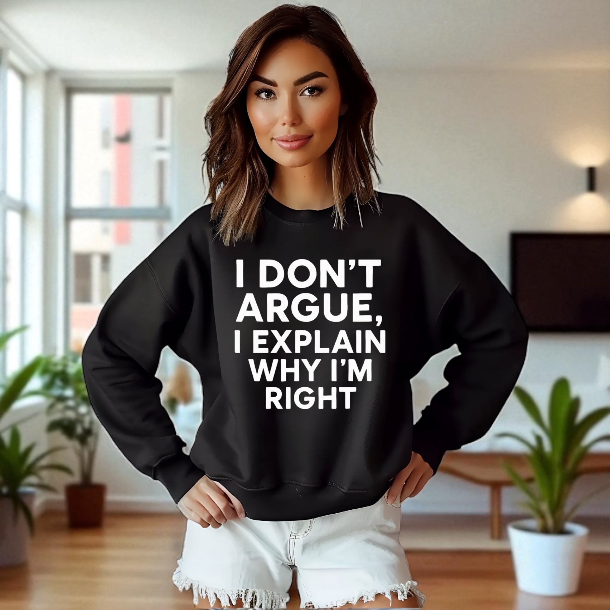 I Don’t Argue, I Explain Adult Sweat Shirts