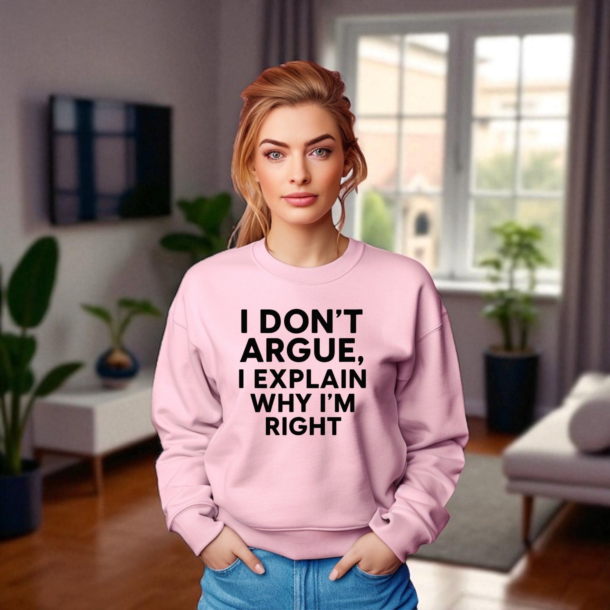 I Don’t Argue, I Explain Adult Sweat Shirts