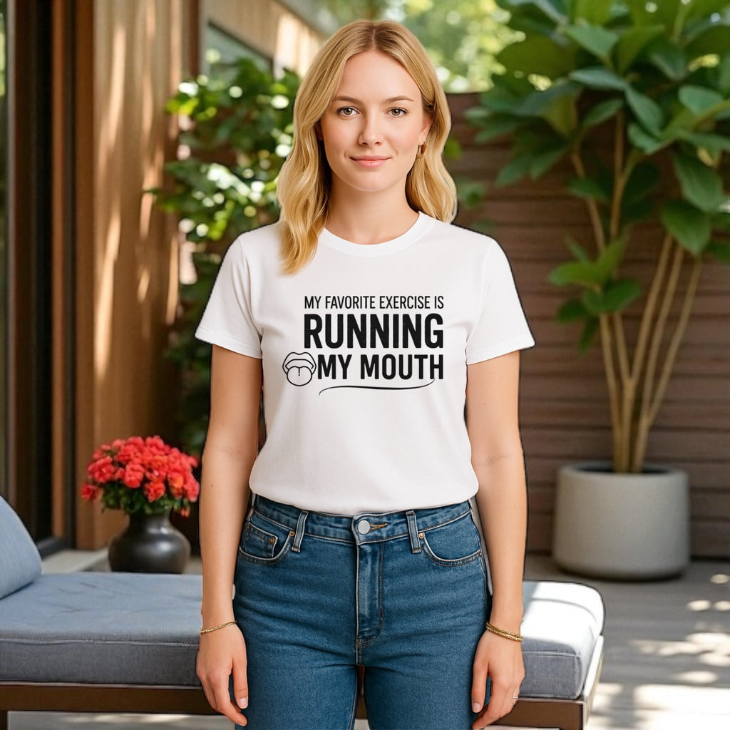 Running My Mouth Adult Tshirts